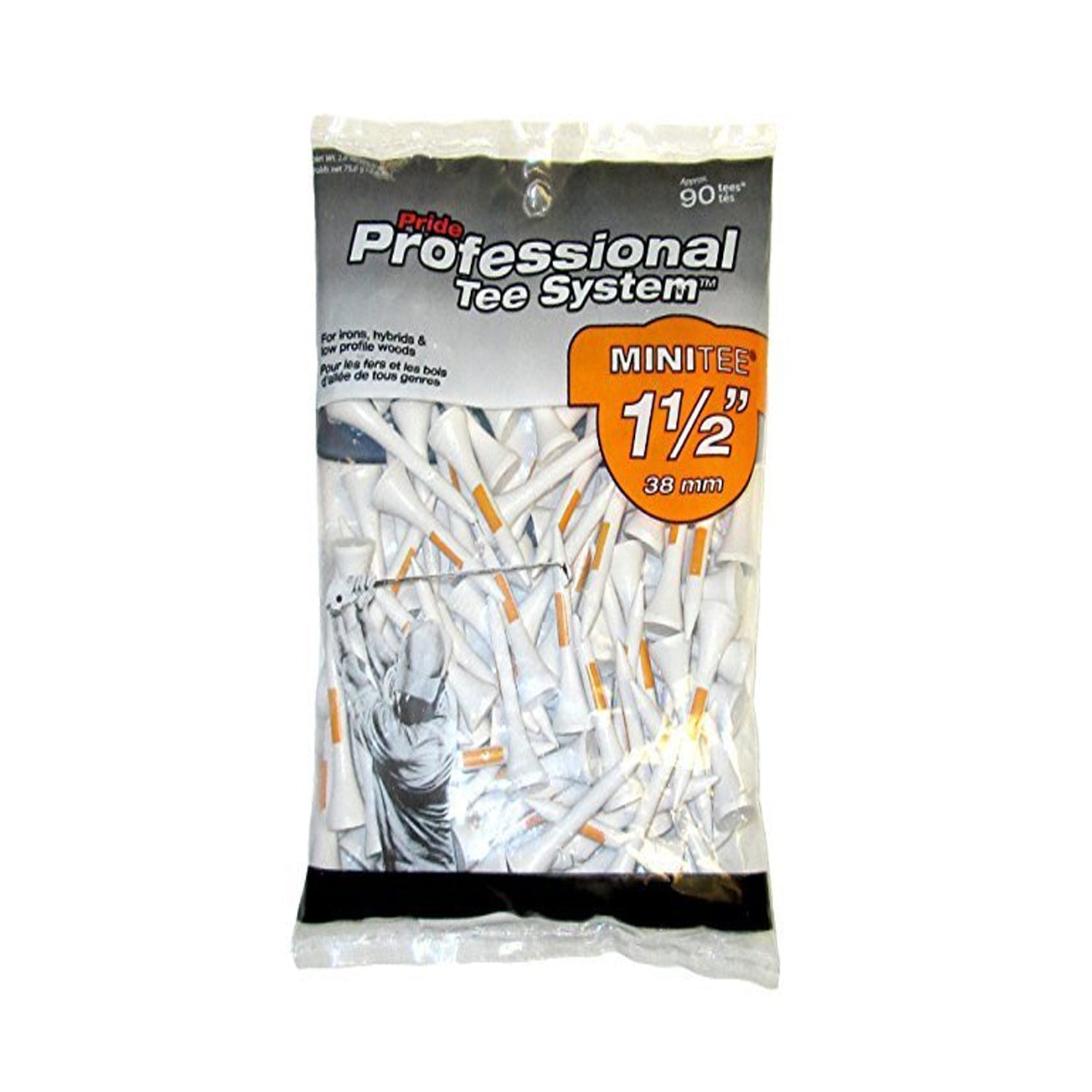 90 Pride Professional Tee System Mini 1 1/2" Golf Tees - Maximum Velocity Sports