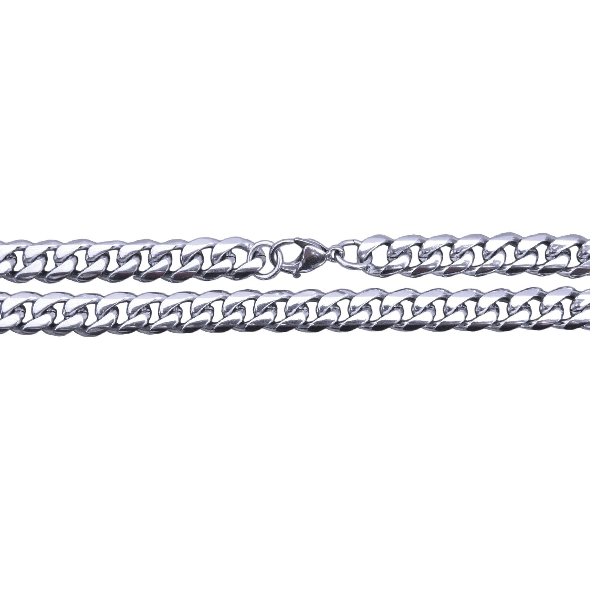 9mm Cuban Link Chain Necklace - Stainless Steel - Maximum Velocity Sports