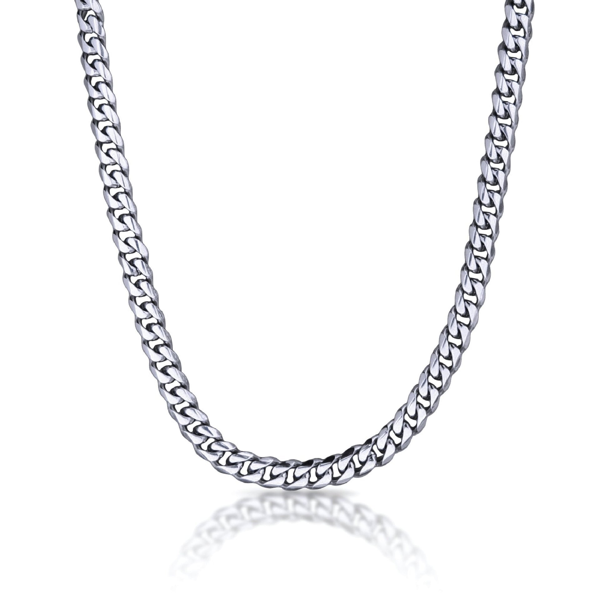 9mm Cuban Link Chain Necklace - Stainless Steel - Maximum Velocity Sports