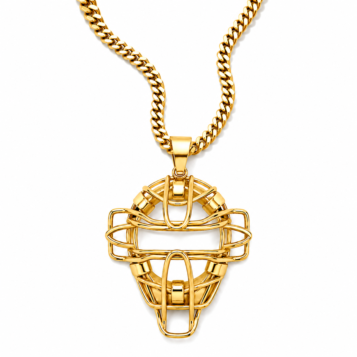 Baseball Catchers Mask Necklace