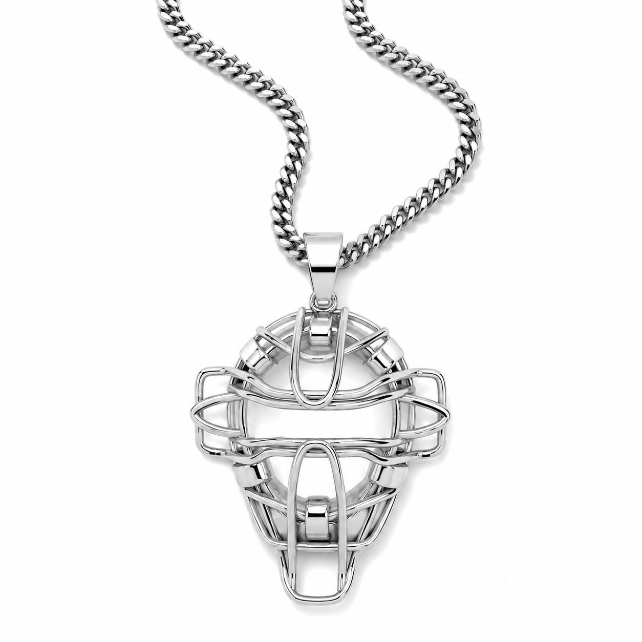 Baseball Catchers Mask Necklace