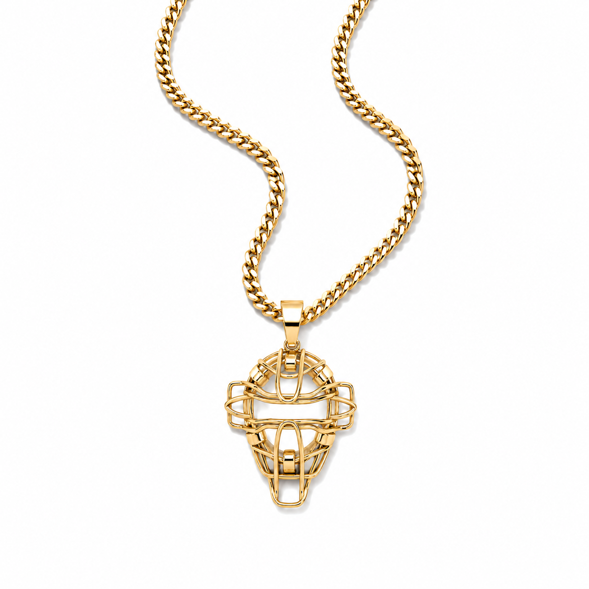 Baseball Catchers Mask Necklace (Small)