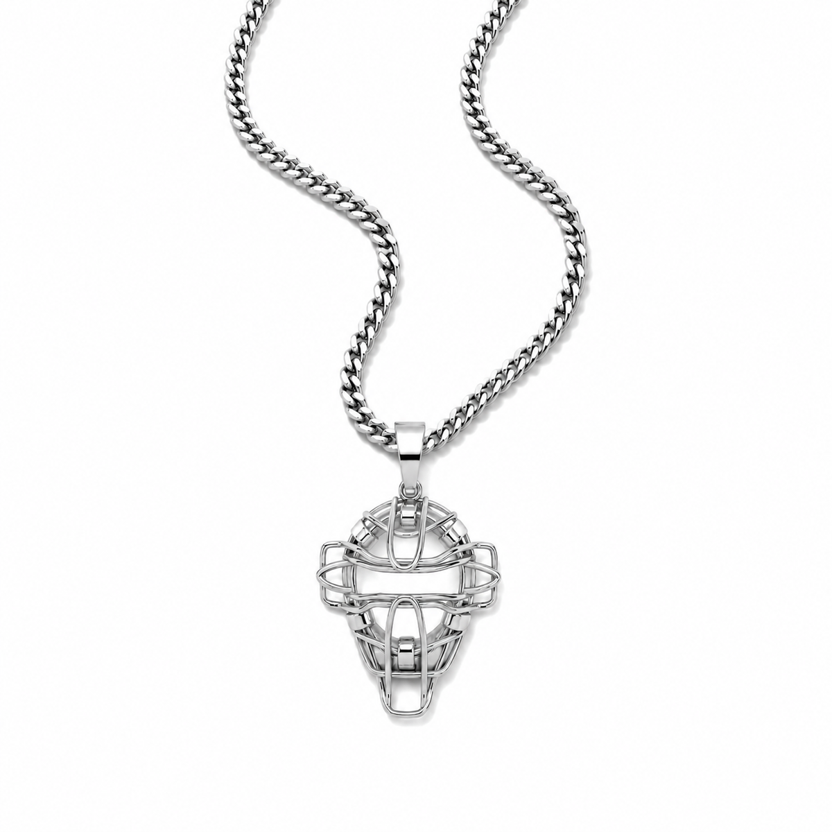 Baseball Catchers Mask Necklace (Small)