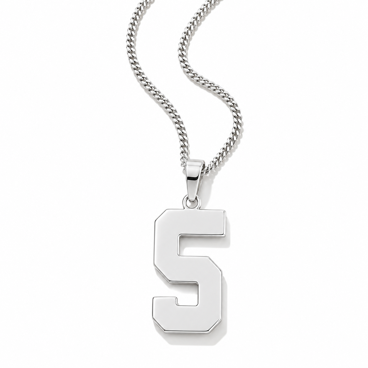 Jersey Number Necklace | Stainless Steel