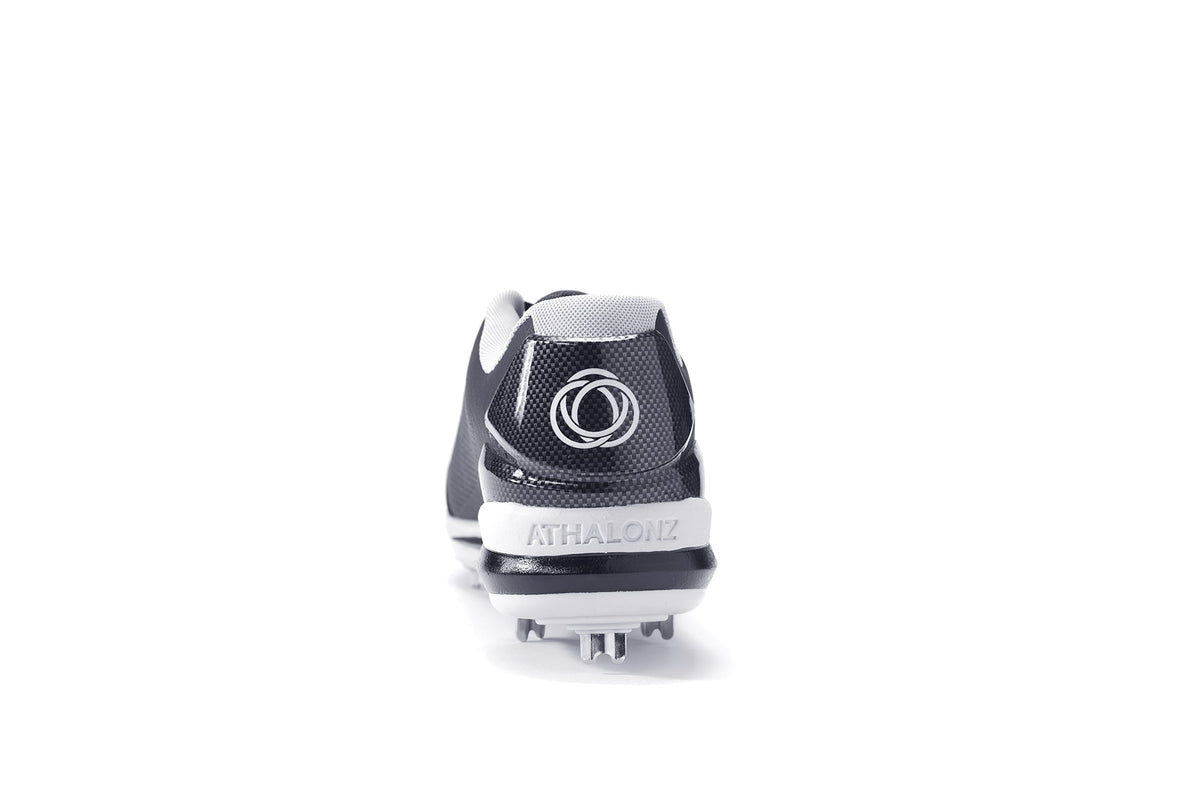 Athalonz GF1 Metal Baseball & Softball Cleats - Black - Maximum Velocity Sports