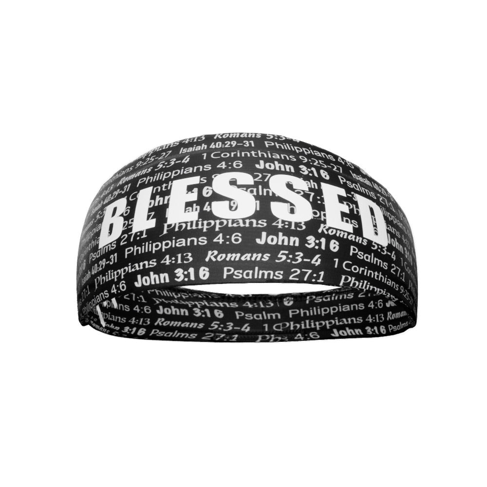 Black BLESSED Headband - Maximum Velocity Sports