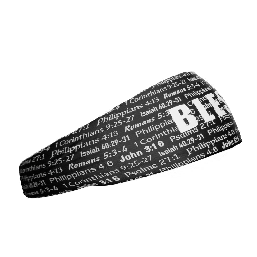 Black BLESSED Headband - Maximum Velocity Sports