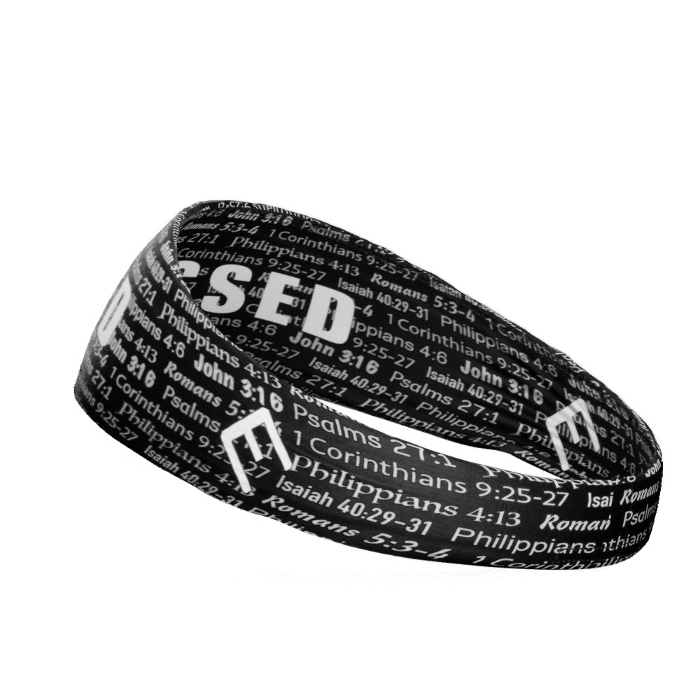 Black BLESSED Headband - Maximum Velocity Sports