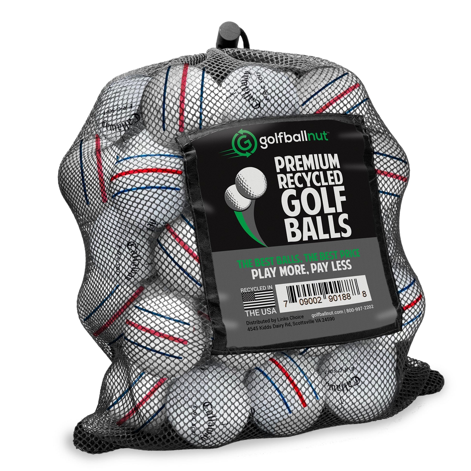 Recycled Callaway Triple Track Mix Mesh Bag – 48 Count - Maximum Velocity Sports