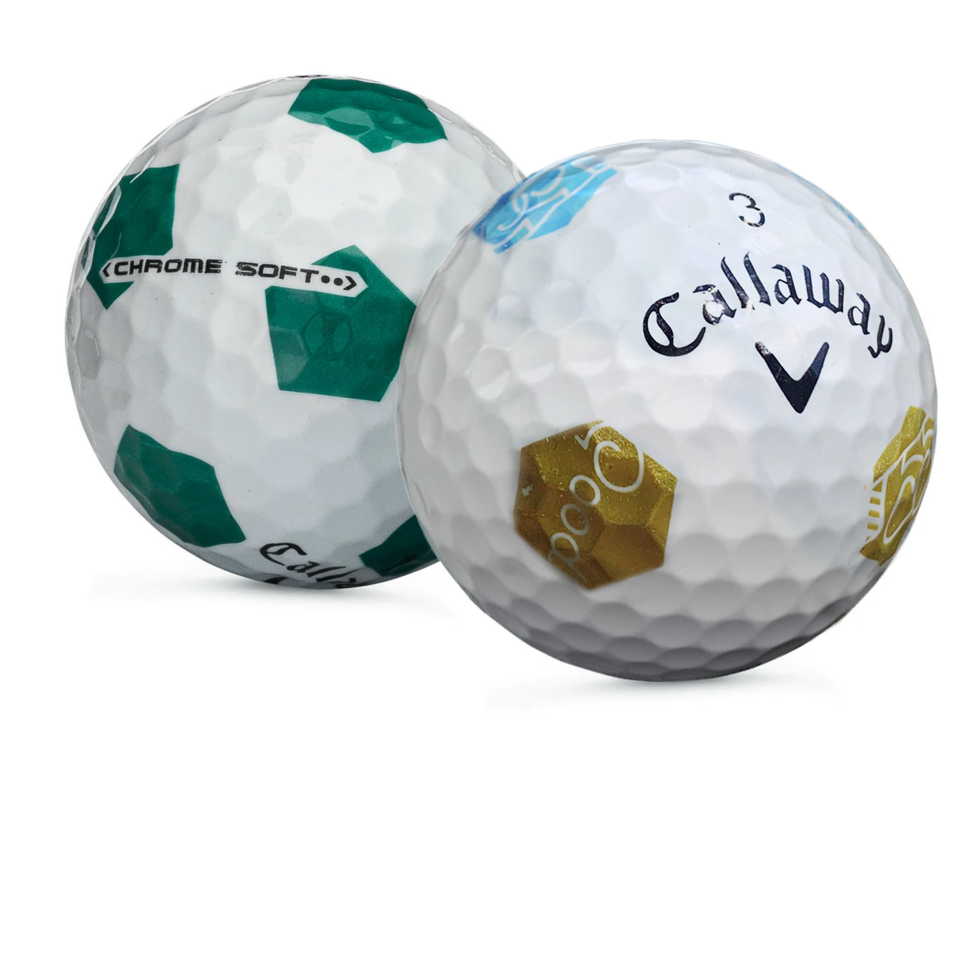 Used Callaway Chromesoft Truvis Mix Golf Balls - 1 Dozen - Maximum Velocity Sports