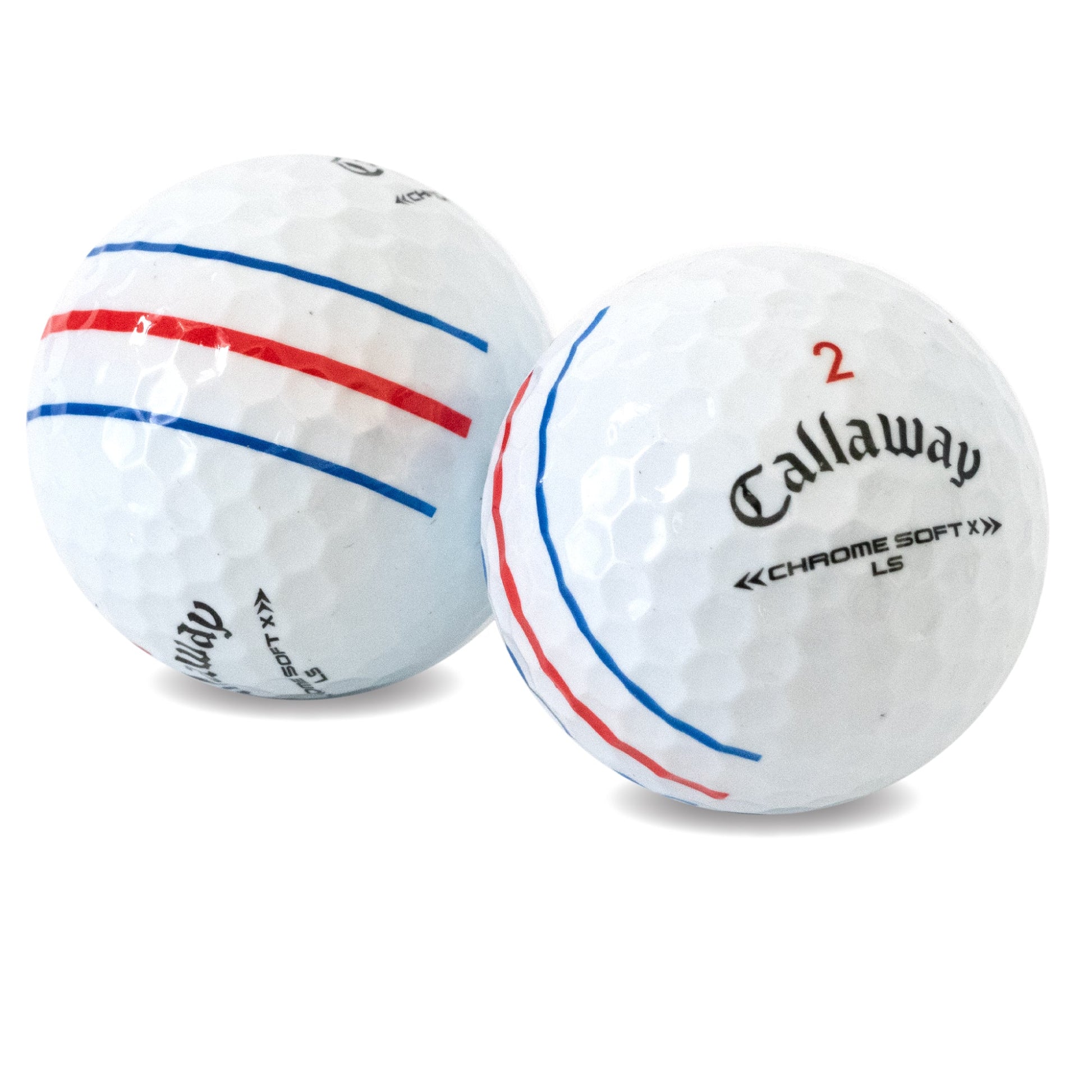 Used Callaway Chrome Soft X LS Triple Track Golf Balls - 1 Dozen - Maximum Velocity Sports