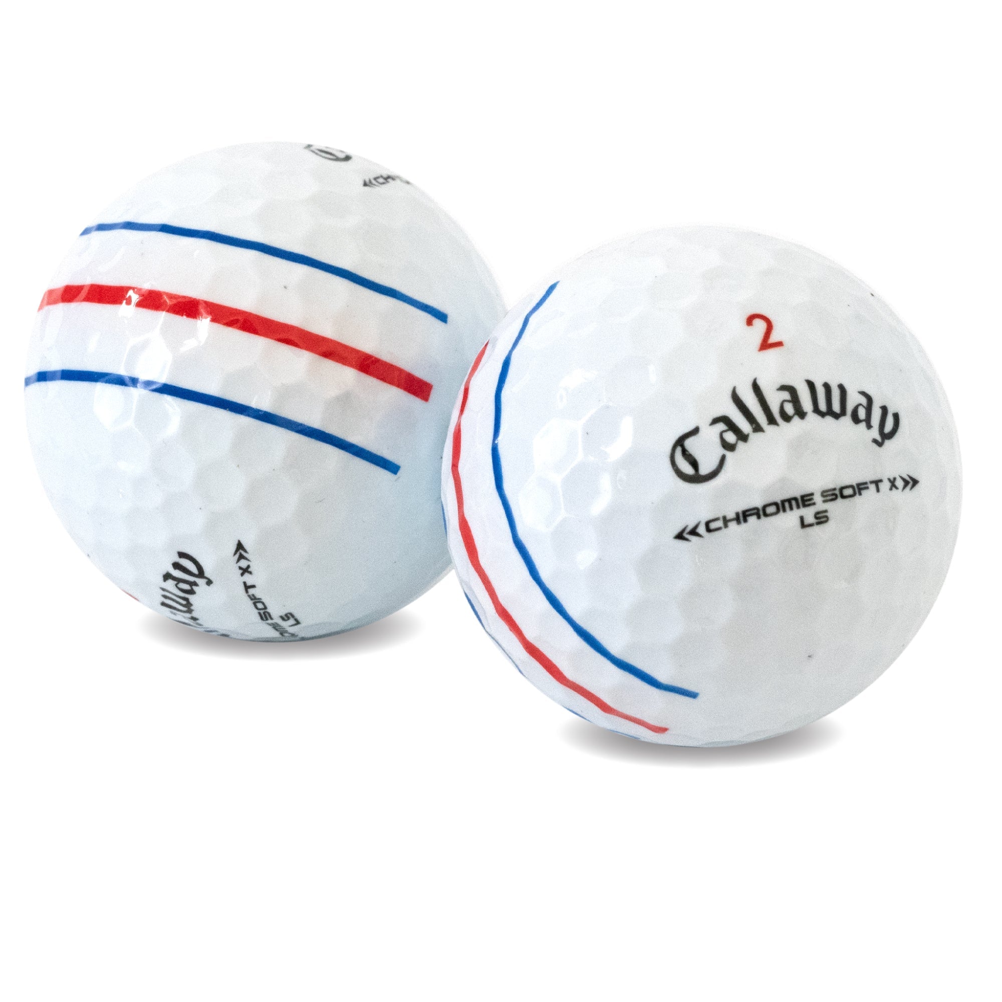 Used Callaway Chrome Soft X LS Triple Track Golf Balls - 1 Dozen - Maximum Velocity Sports