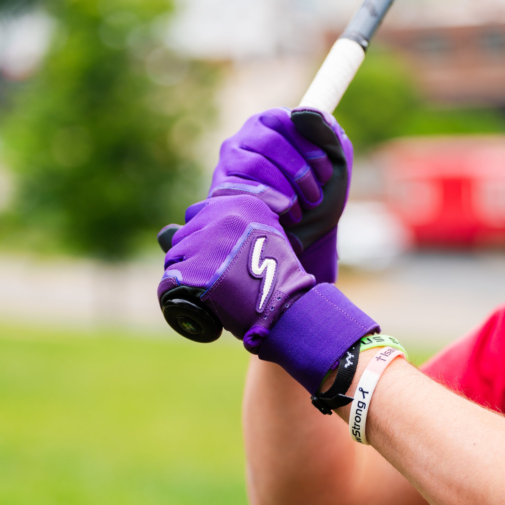 Winder Series Batting Gloves - Purple - Maximum Velocity Sports