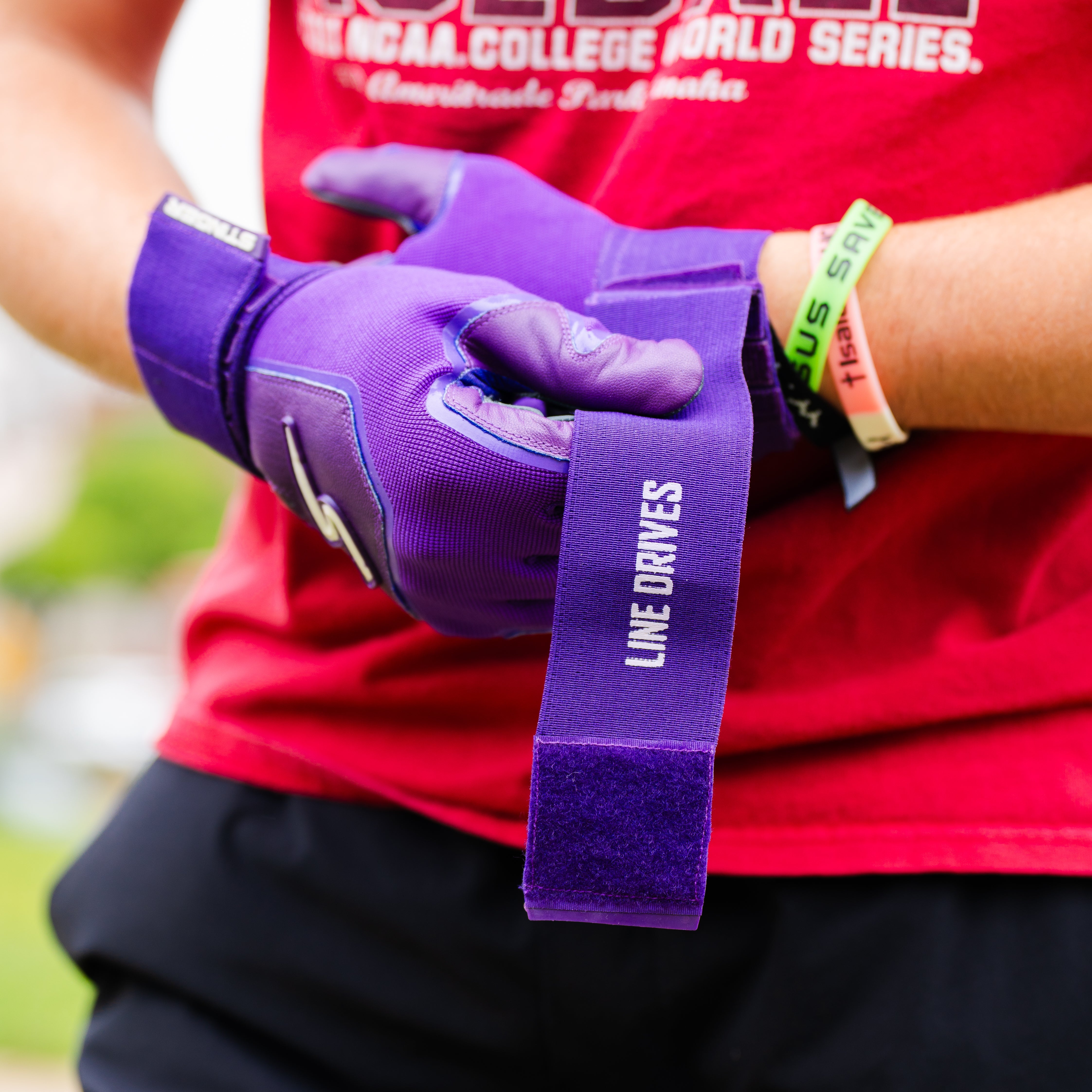 Winder Series Batting Gloves - Purple - Maximum Velocity Sports