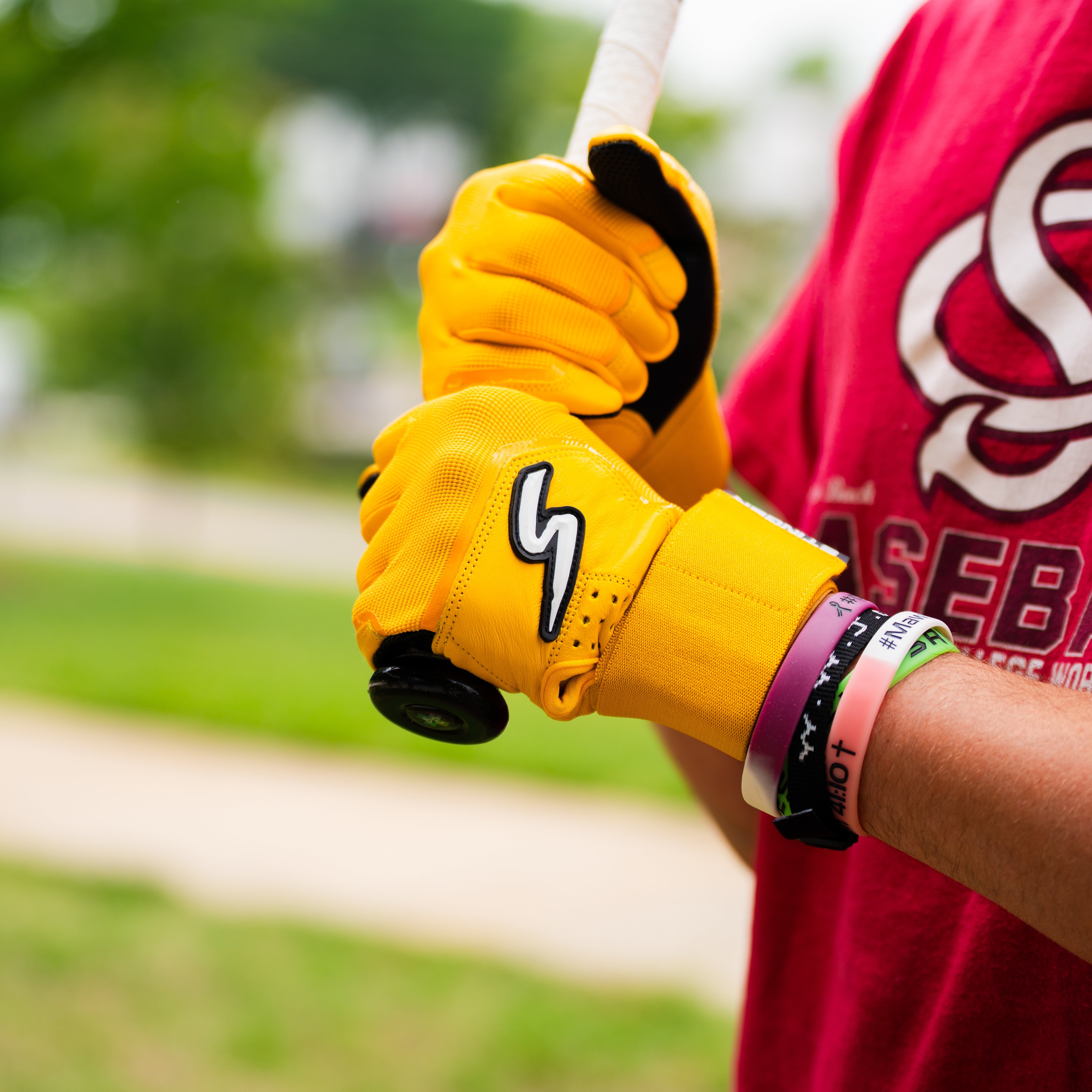 Winder Series Batting Gloves - Athletic Gold - Maximum Velocity Sports