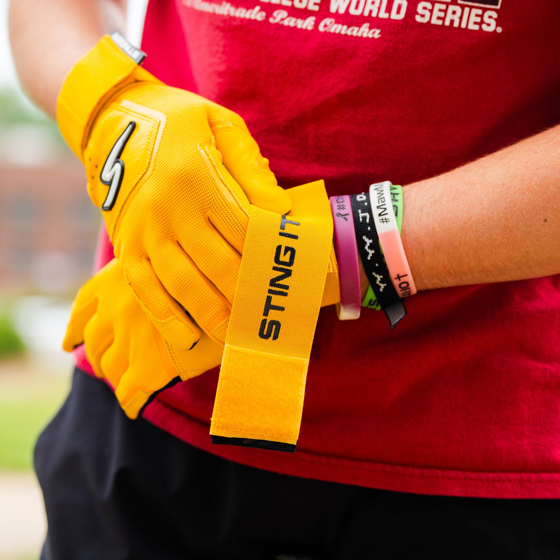 Winder Series Batting Gloves - Athletic Gold - Maximum Velocity Sports
