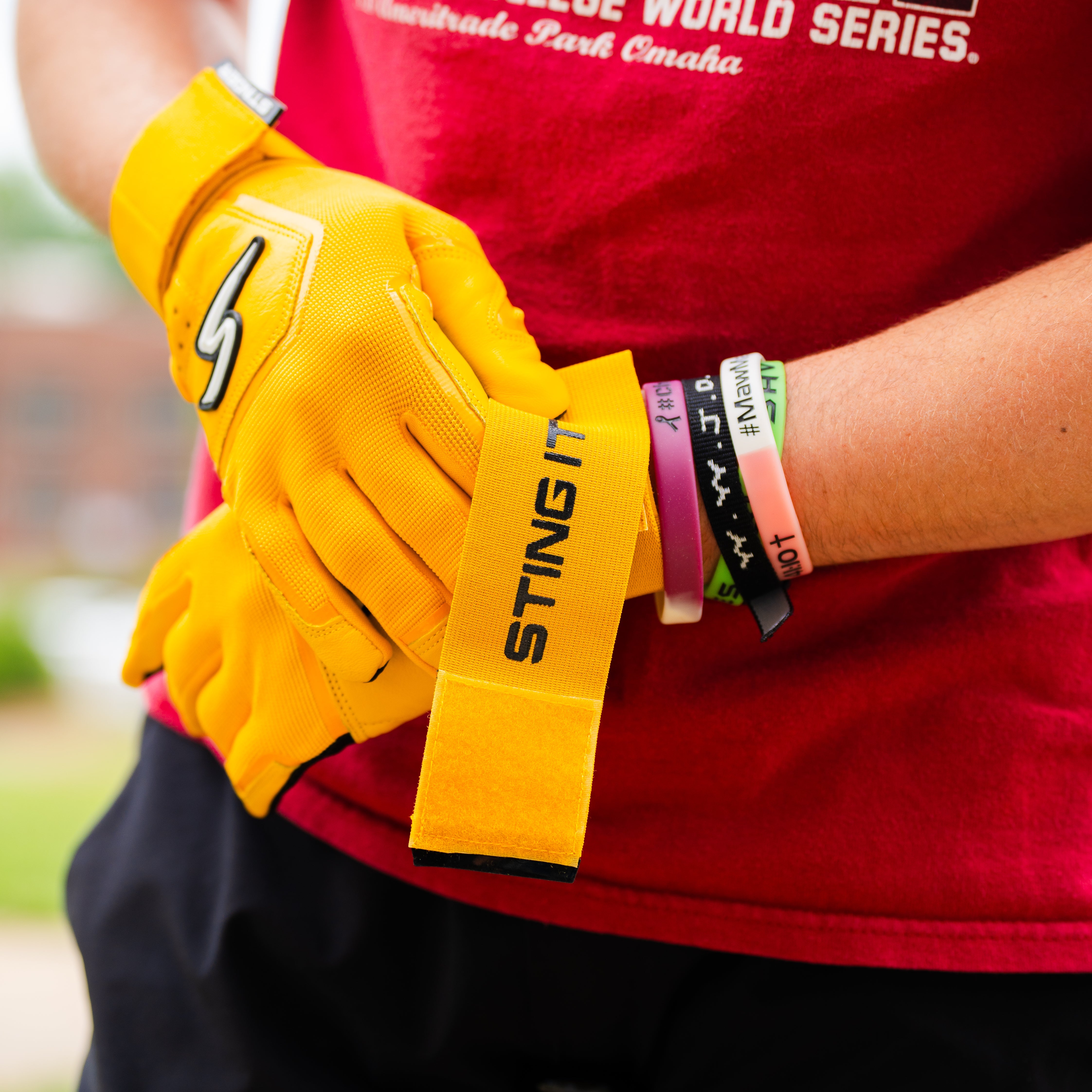 Winder Series Batting Gloves - Athletic Gold - Maximum Velocity Sports