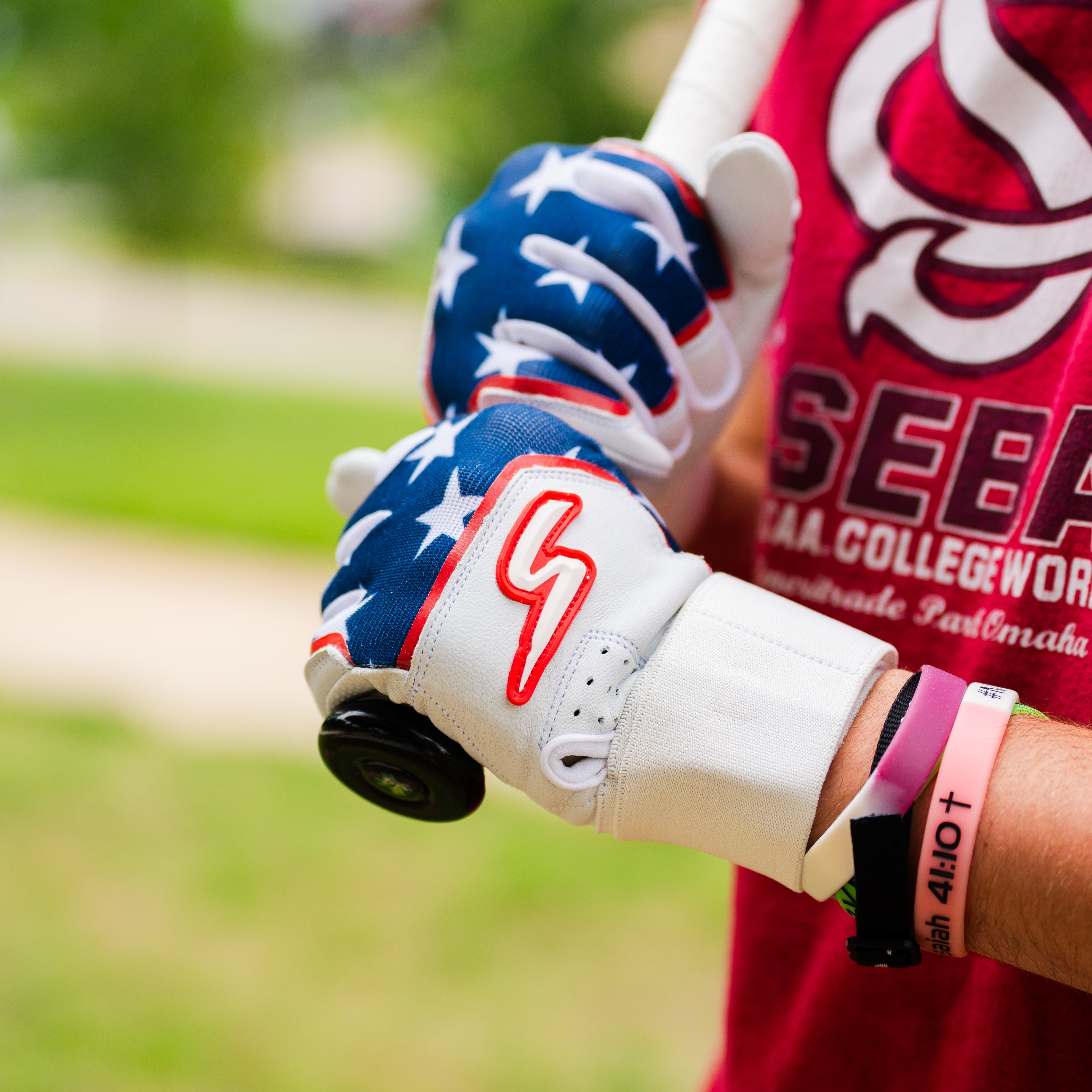 Winder Series Batting Gloves - 'Merica USA - Maximum Velocity Sports