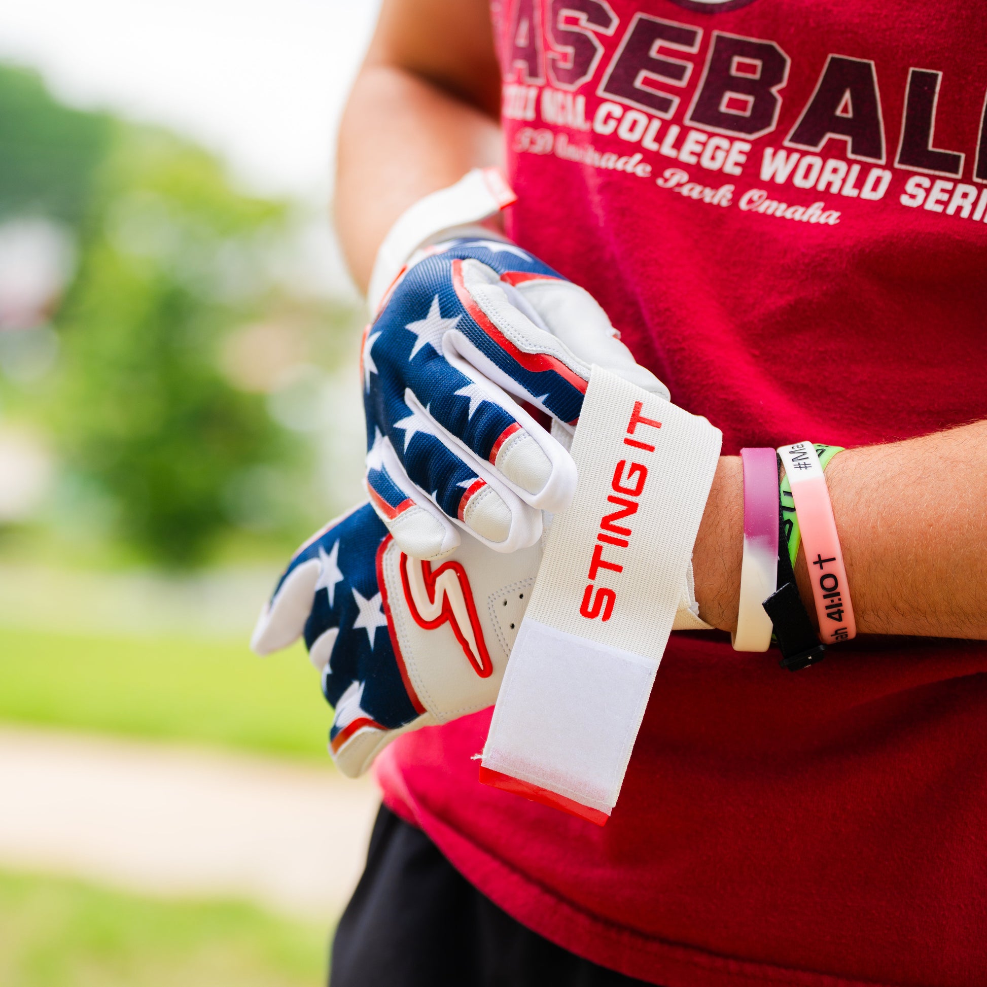Winder Series Batting Gloves - 'Merica USA - Maximum Velocity Sports