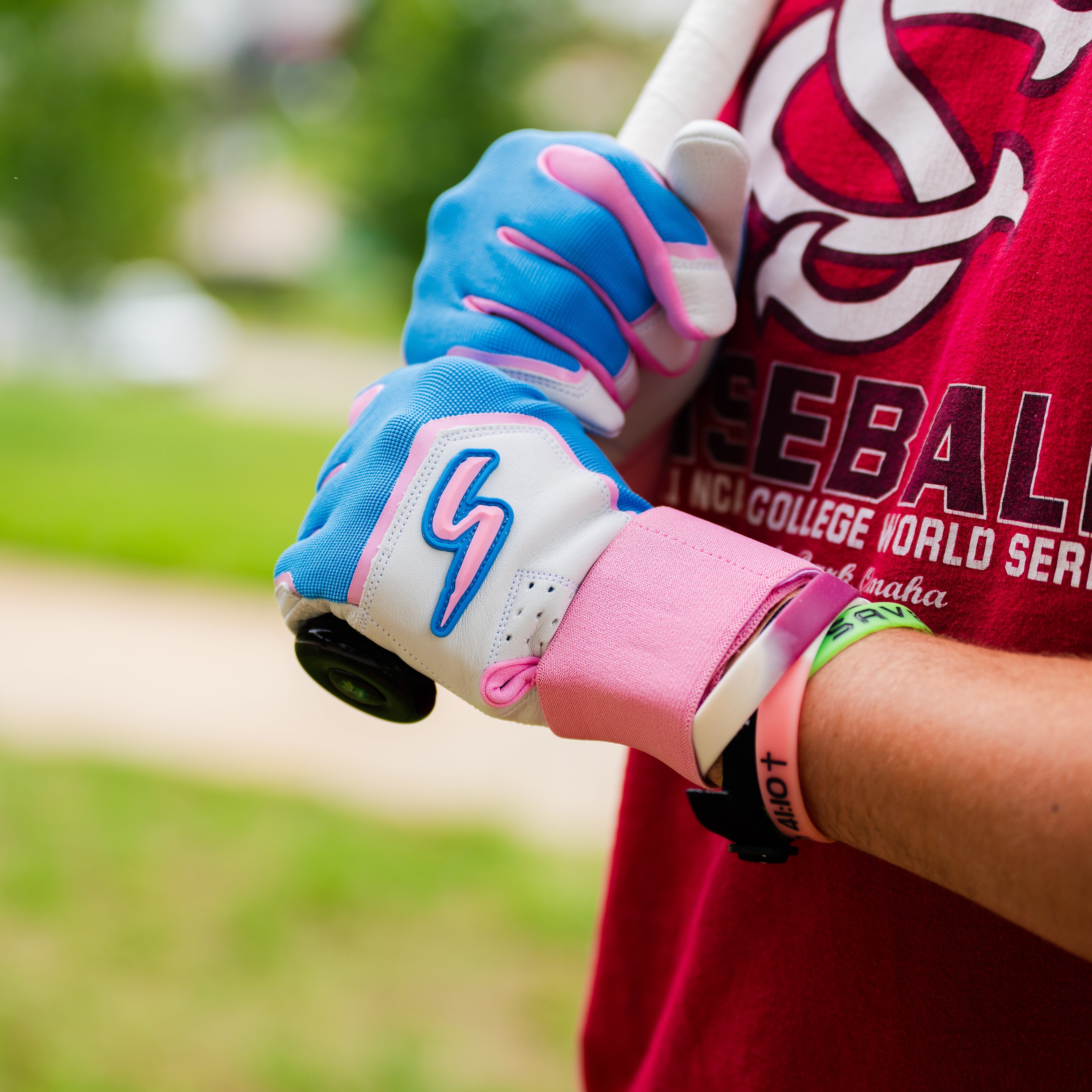 Winder Series Batting Gloves - Cotton Candy - Maximum Velocity Sports