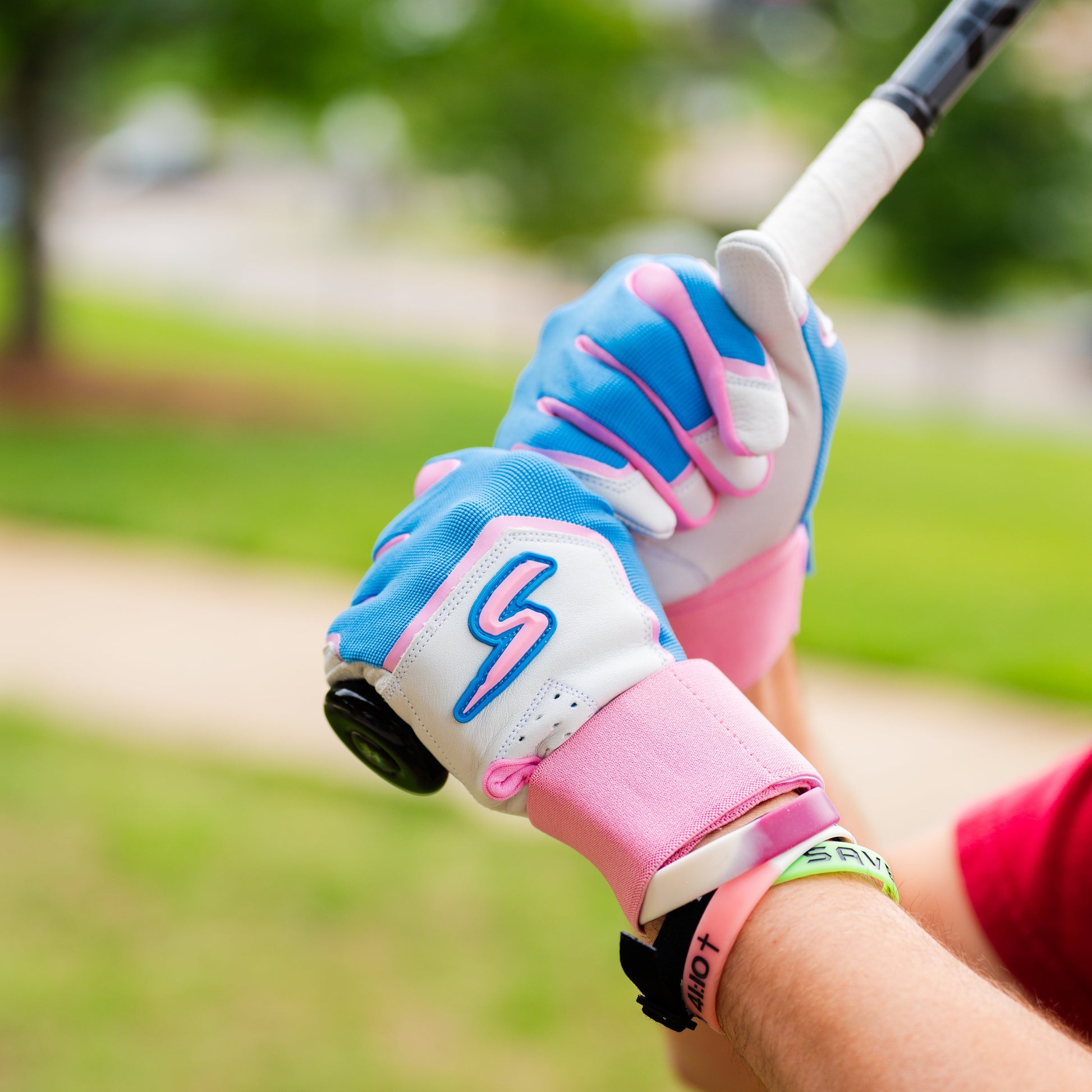 Winder Series Batting Gloves - Cotton Candy - Maximum Velocity Sports