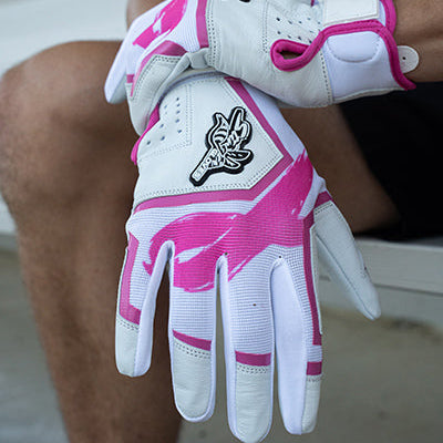 Sting Squad Batting Gloves - Pink Breast Cancer Awareness - Maximum Velocity Sports