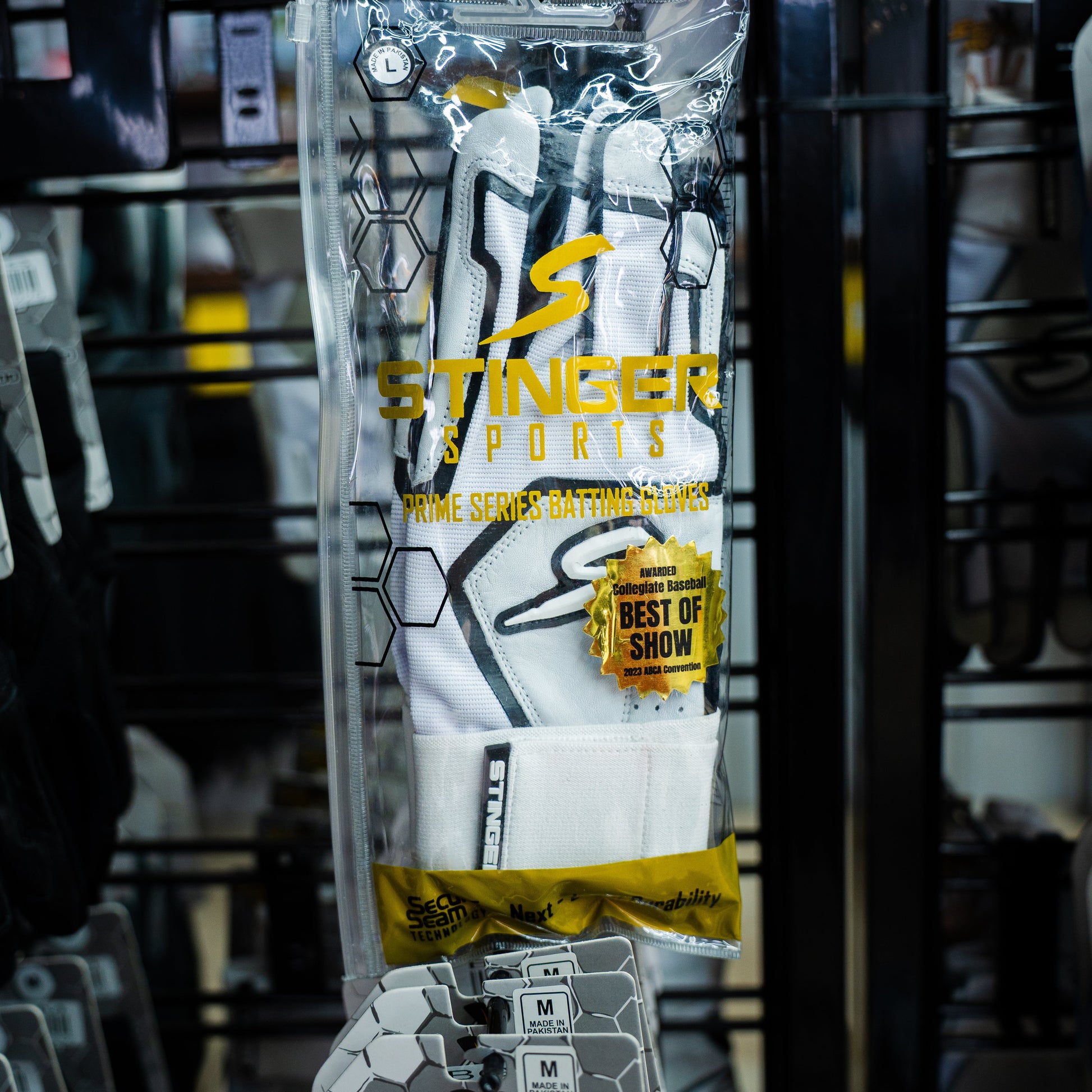 Winder Series Batting Gloves - Black & White - Maximum Velocity Sports