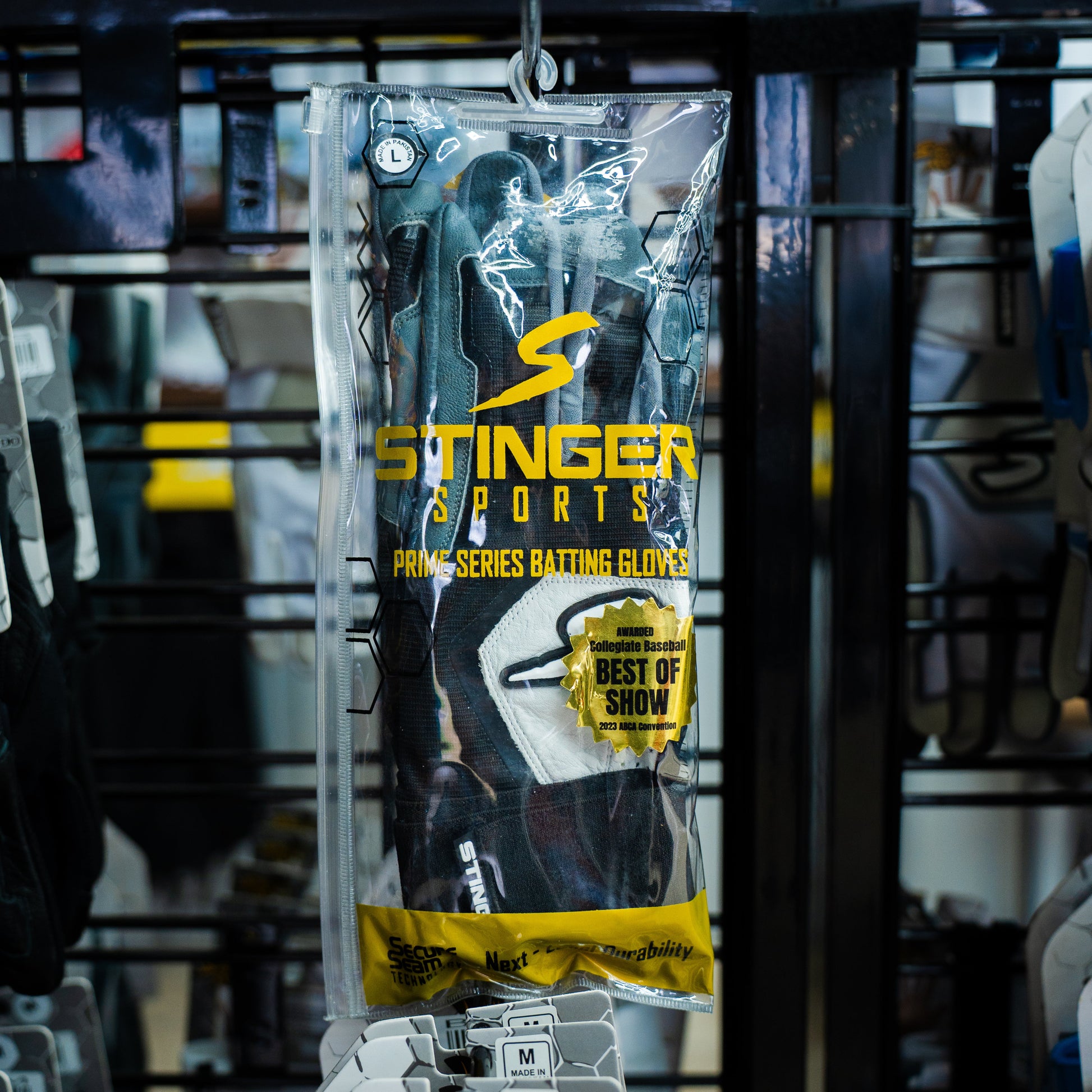 Winder Series Batting Gloves - Graphite/Black & White - Maximum Velocity Sports