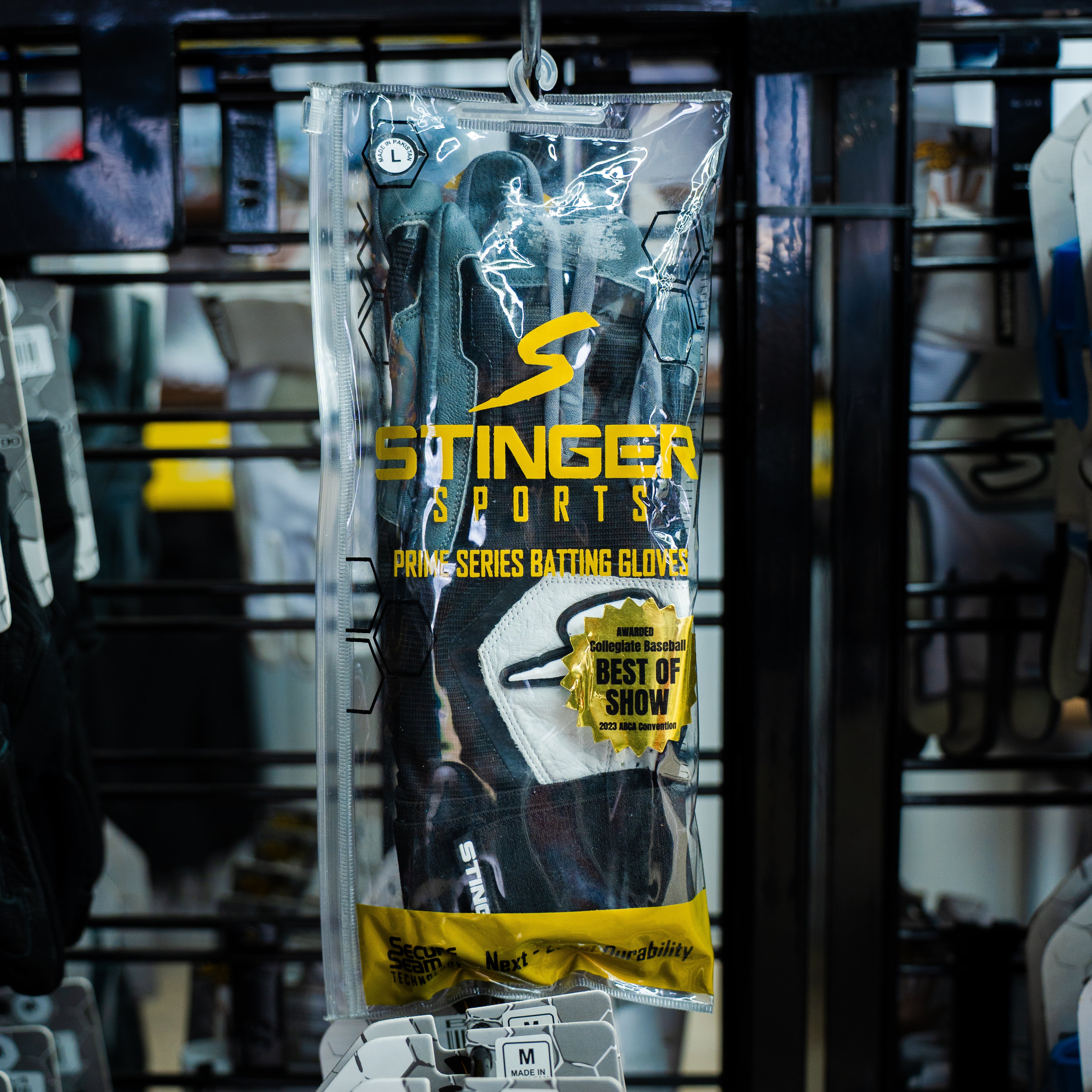 Winder Series Batting Gloves - Graphite/Black & White - Maximum Velocity Sports
