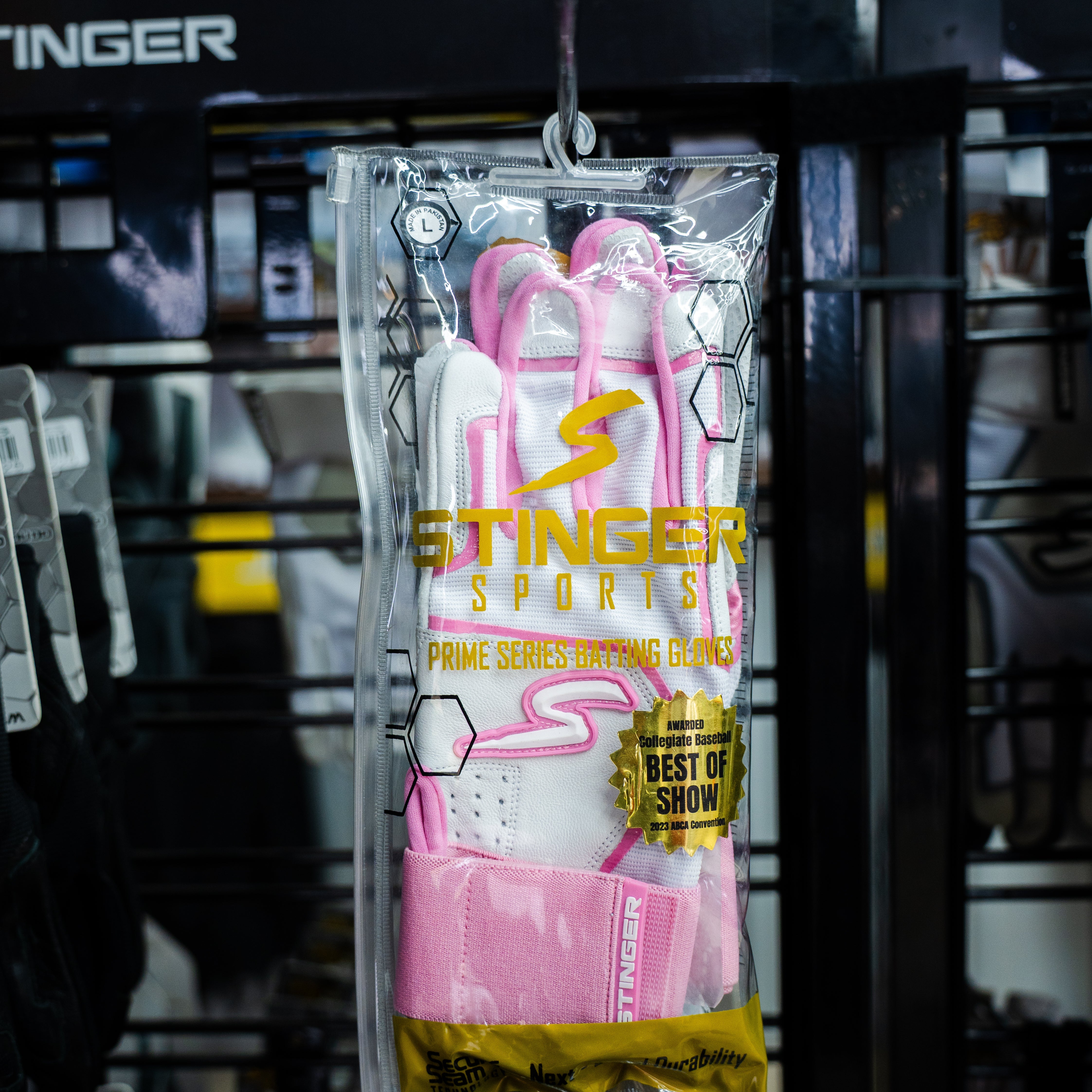 Winder Series Batting Gloves - Pink & White - Maximum Velocity Sports
