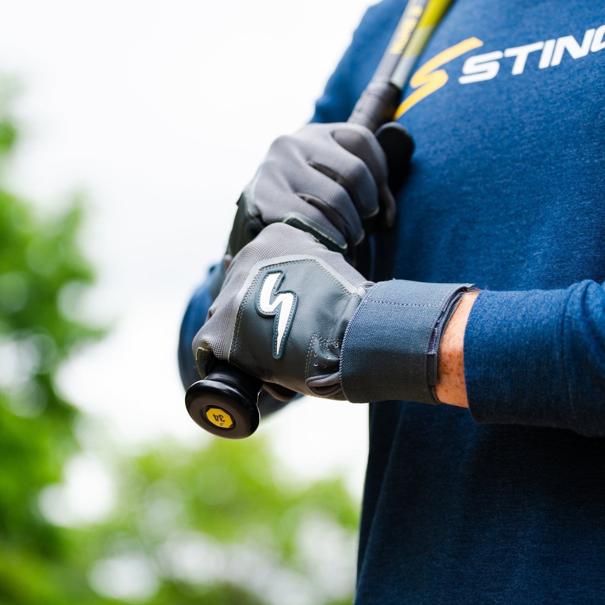 Winder Series Batting Gloves - Smoke Gray - Maximum Velocity Sports