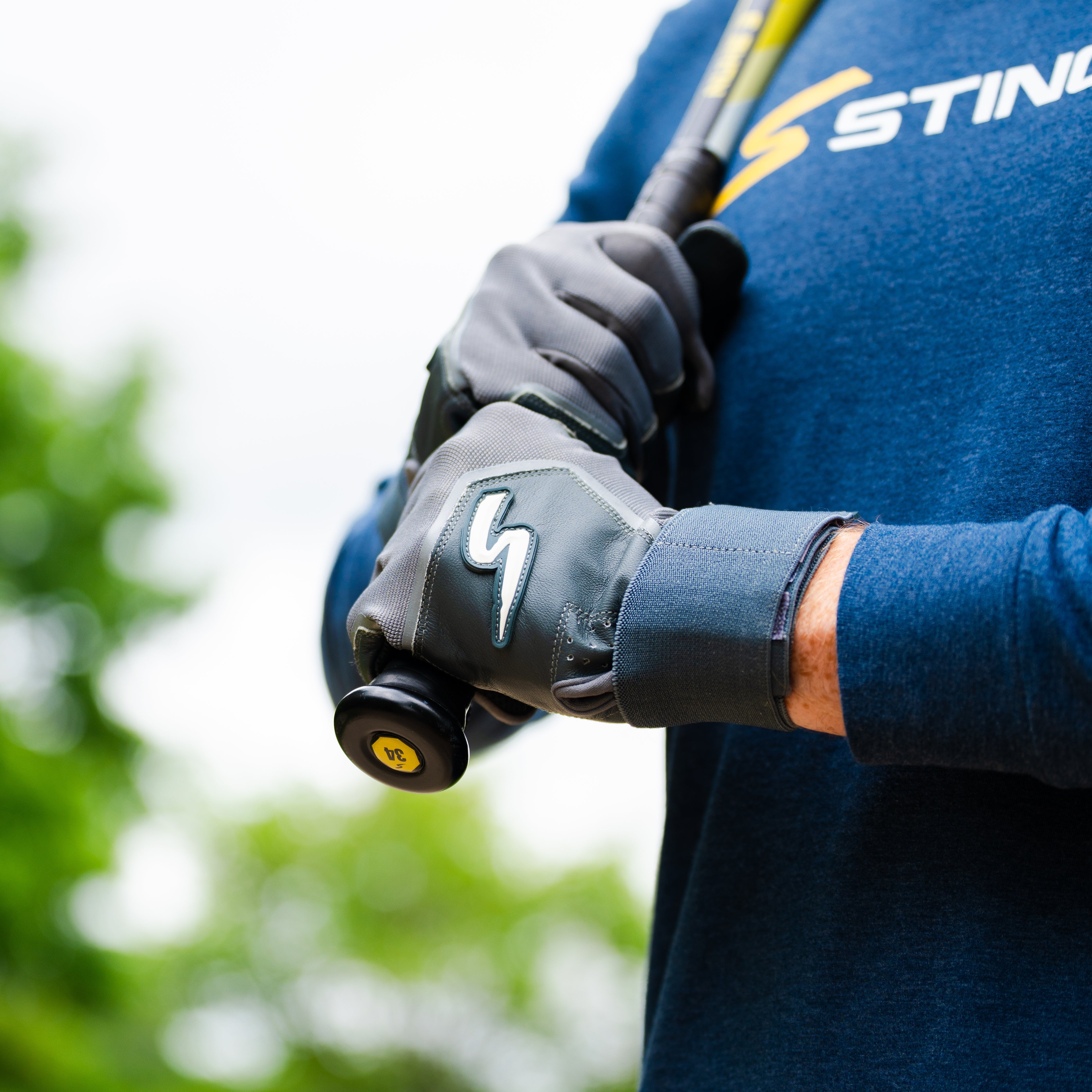 Winder Series Batting Gloves - Smoke Gray - Maximum Velocity Sports
