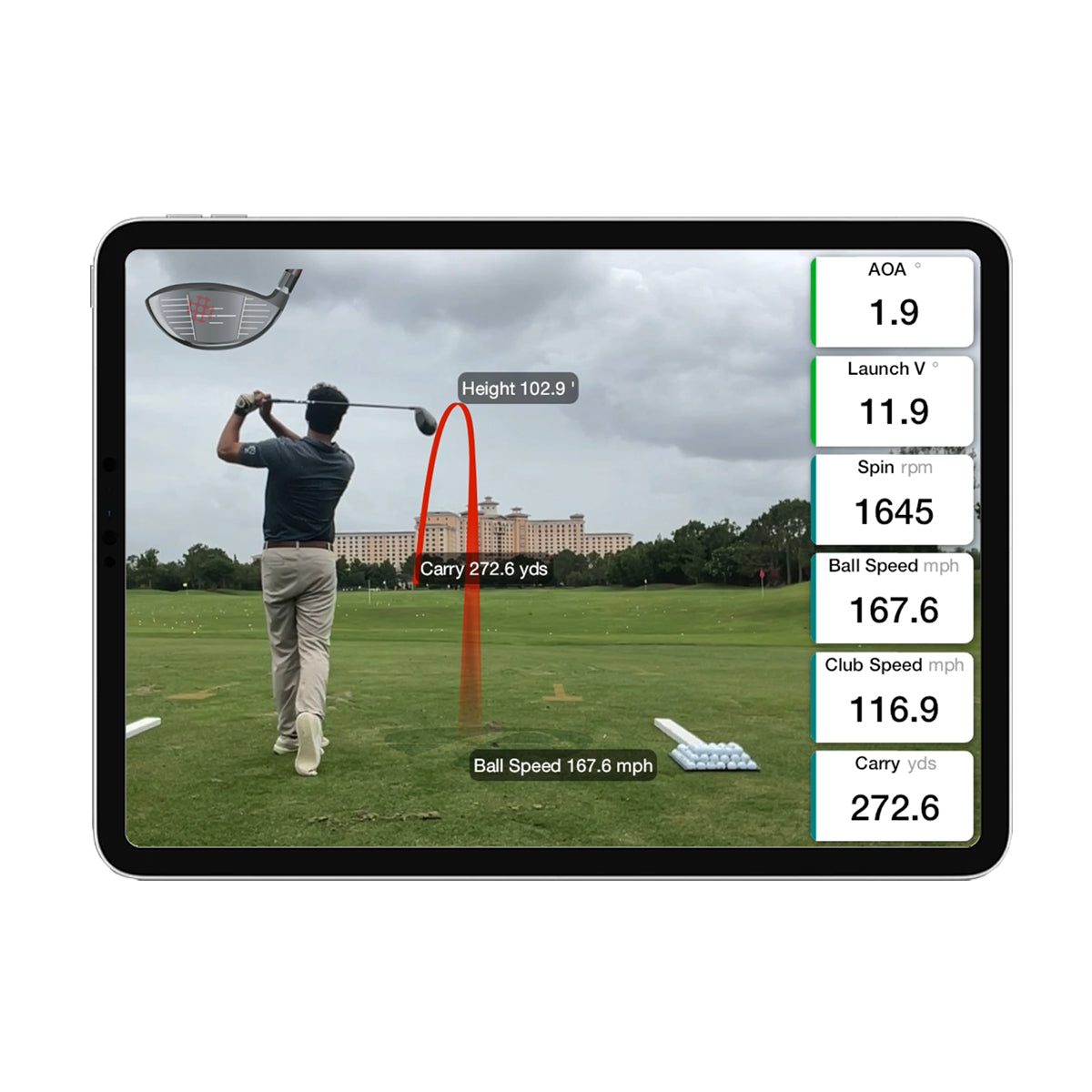 Face Impact Location - Maximum Velocity Sports