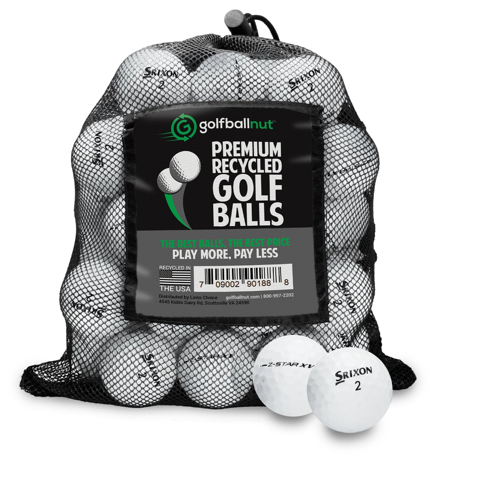 Used Srixon Tour Mix Golf Balls - Mesh Bag - Maximum Velocity Sports