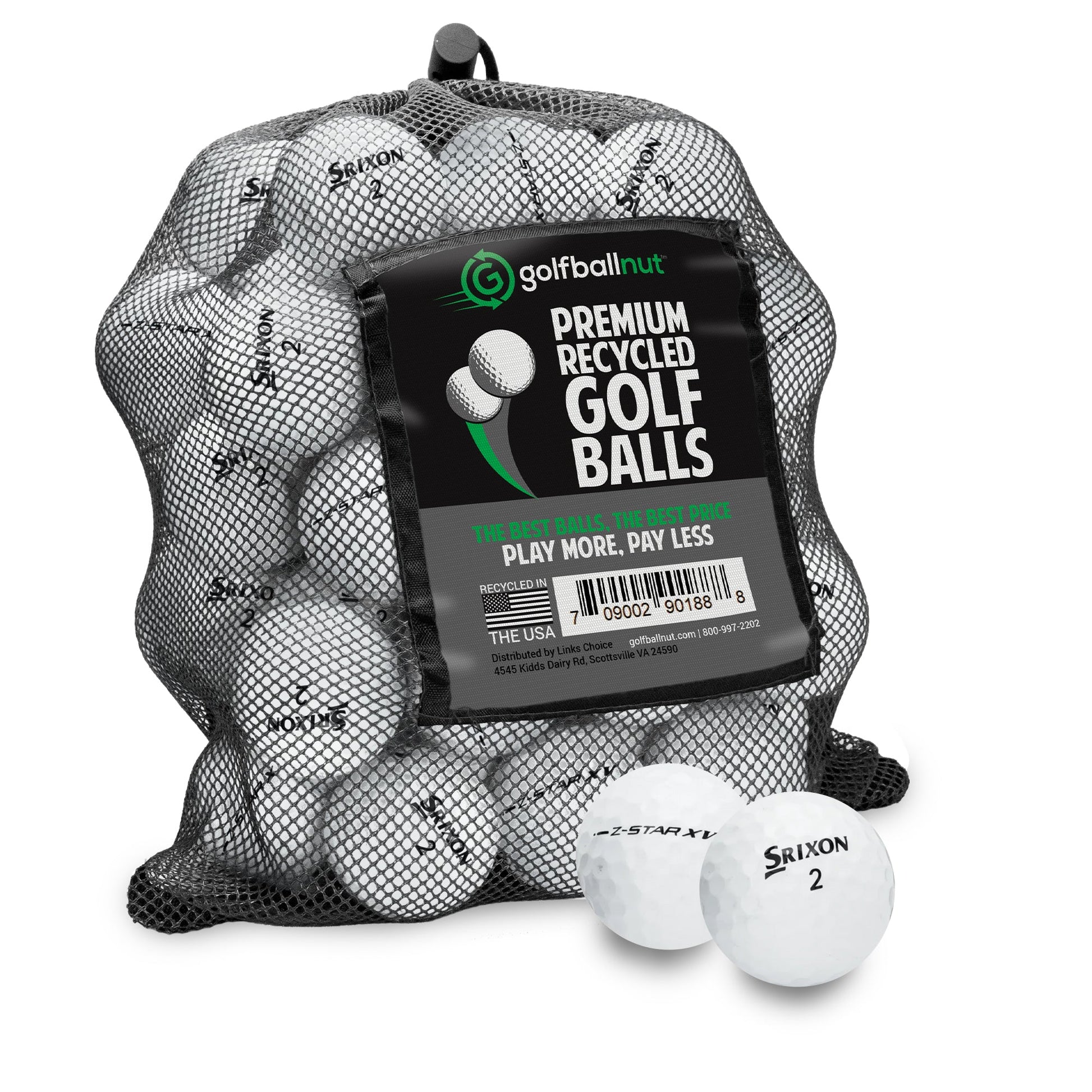 Used Srixon Tour Mix Golf Balls - Mesh Bag - Maximum Velocity Sports