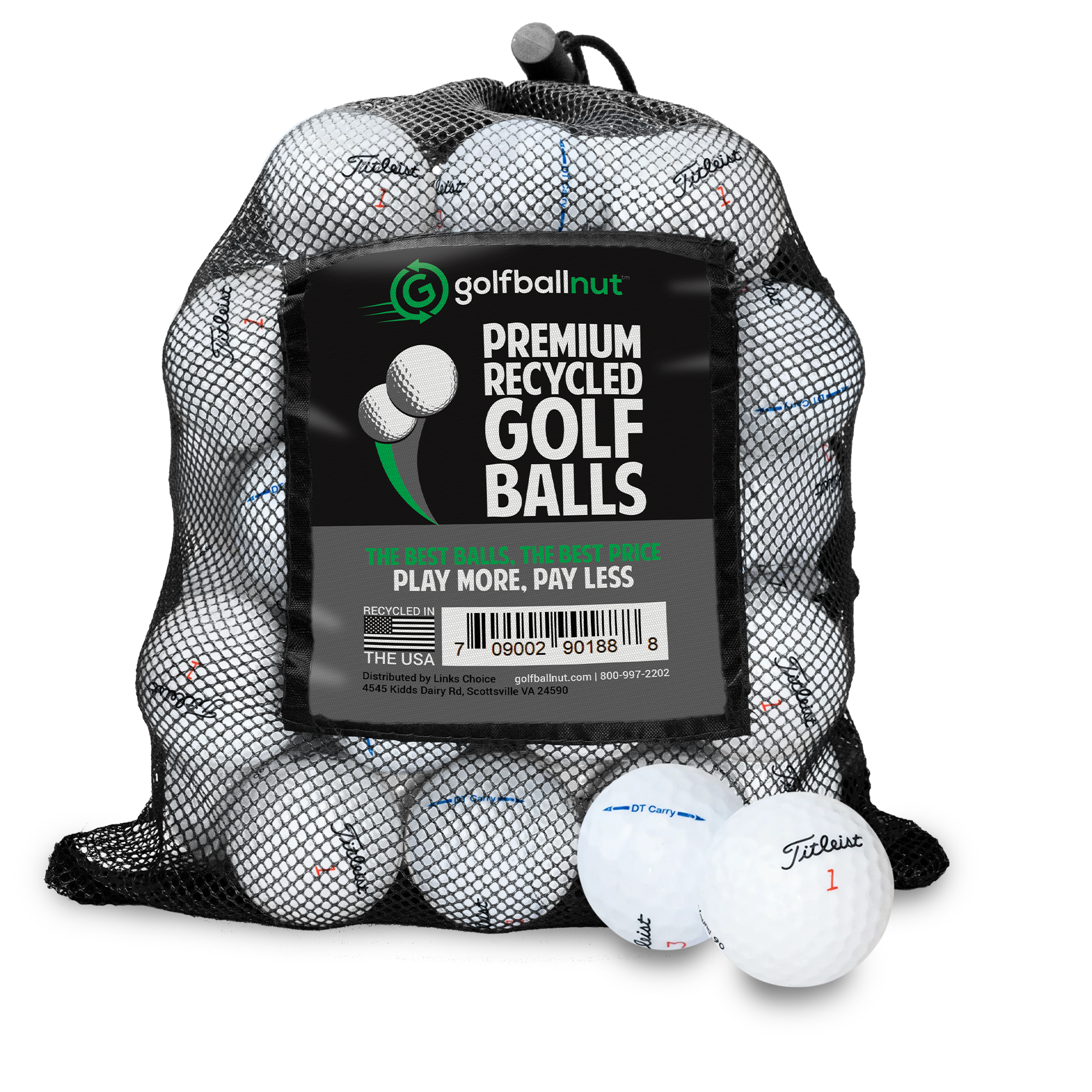Used Titleist Mix Golf Balls - Mesh Bag - Maximum Velocity Sports