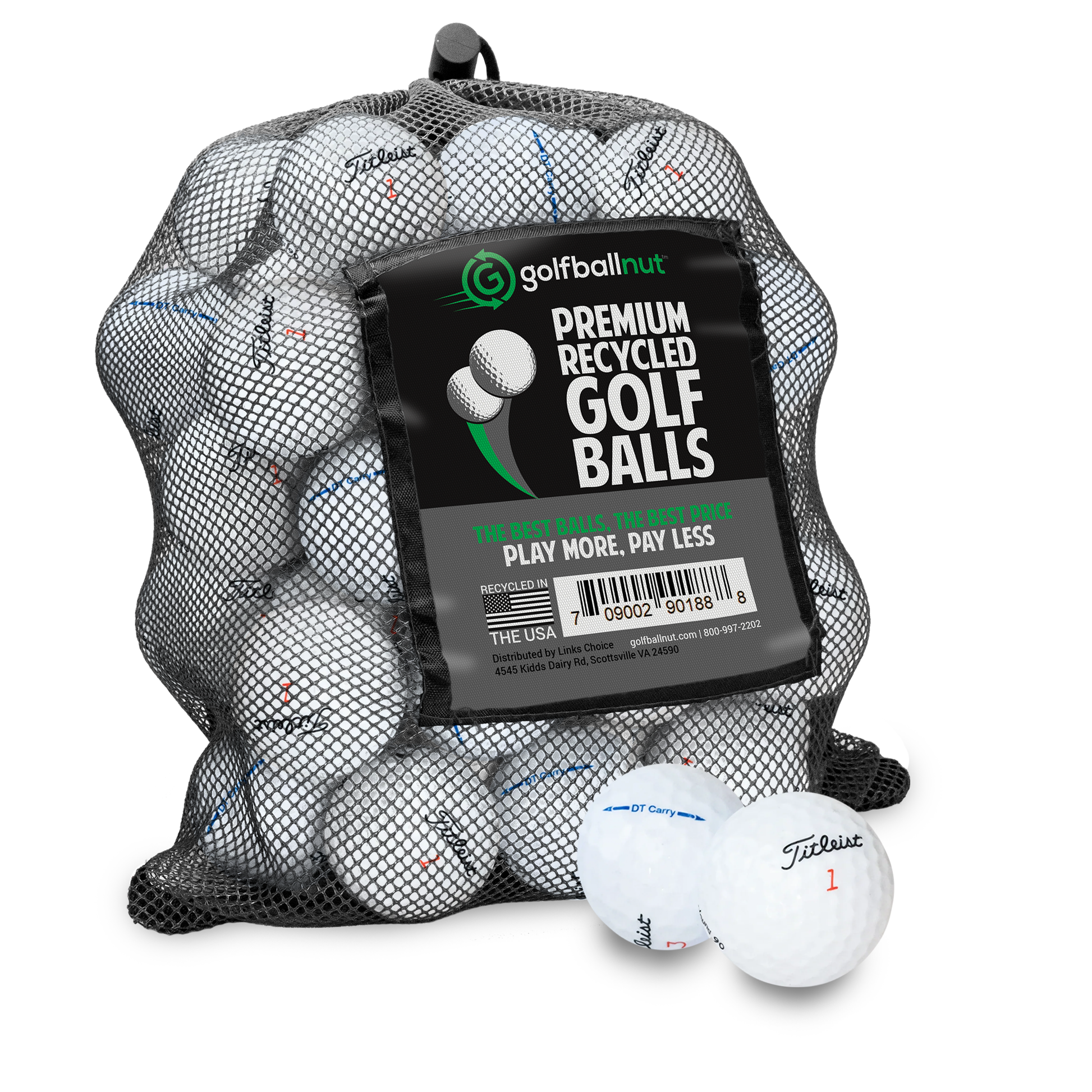 Used Titleist Mix Golf Balls - Mesh Bag - Maximum Velocity Sports