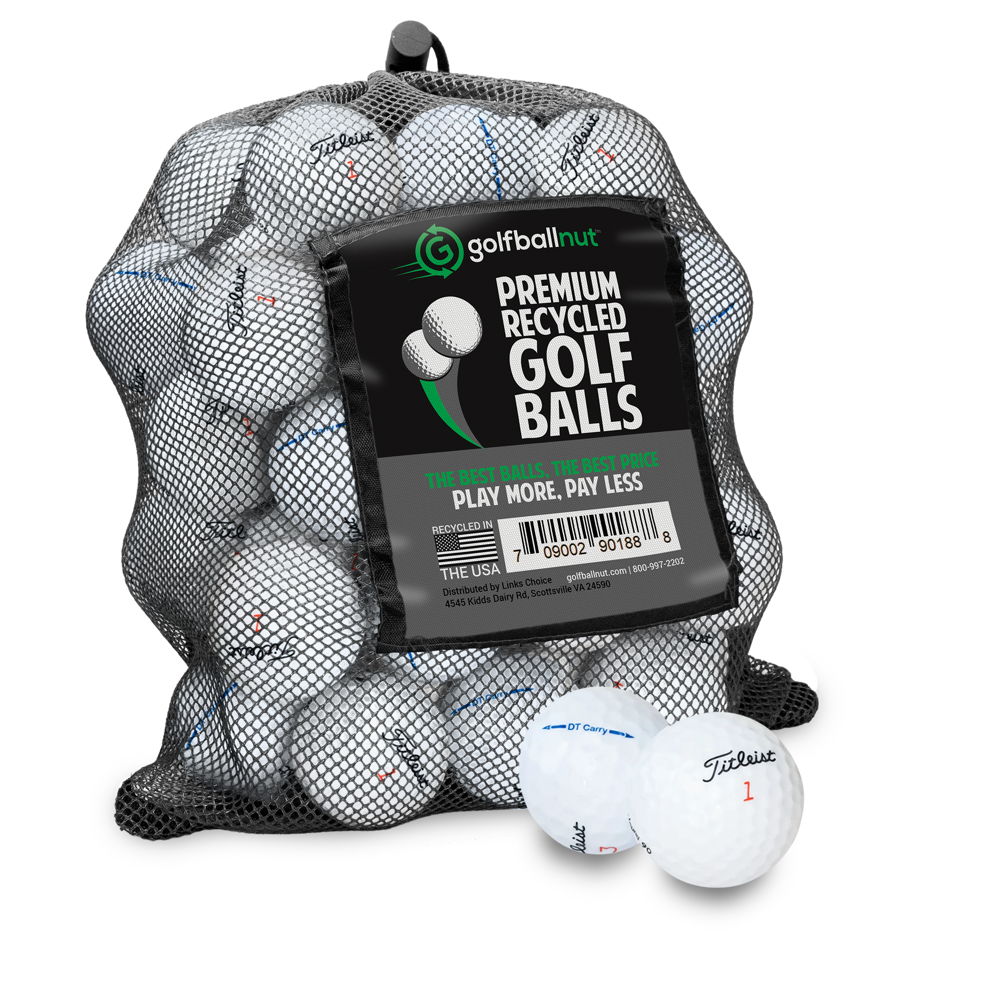Used Titleist Mix Golf Balls - Mesh Bag - Maximum Velocity Sports