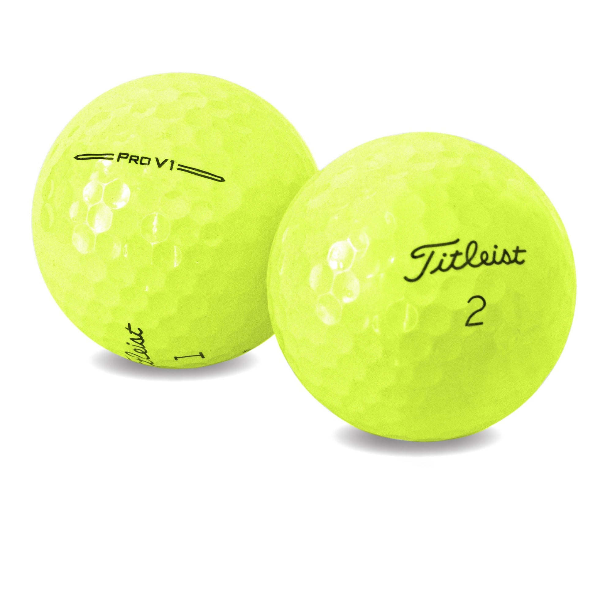 Used Titleist 2023 Yellow Pro V1 Golf Balls - 1 Dozen - Maximum Velocity Sports