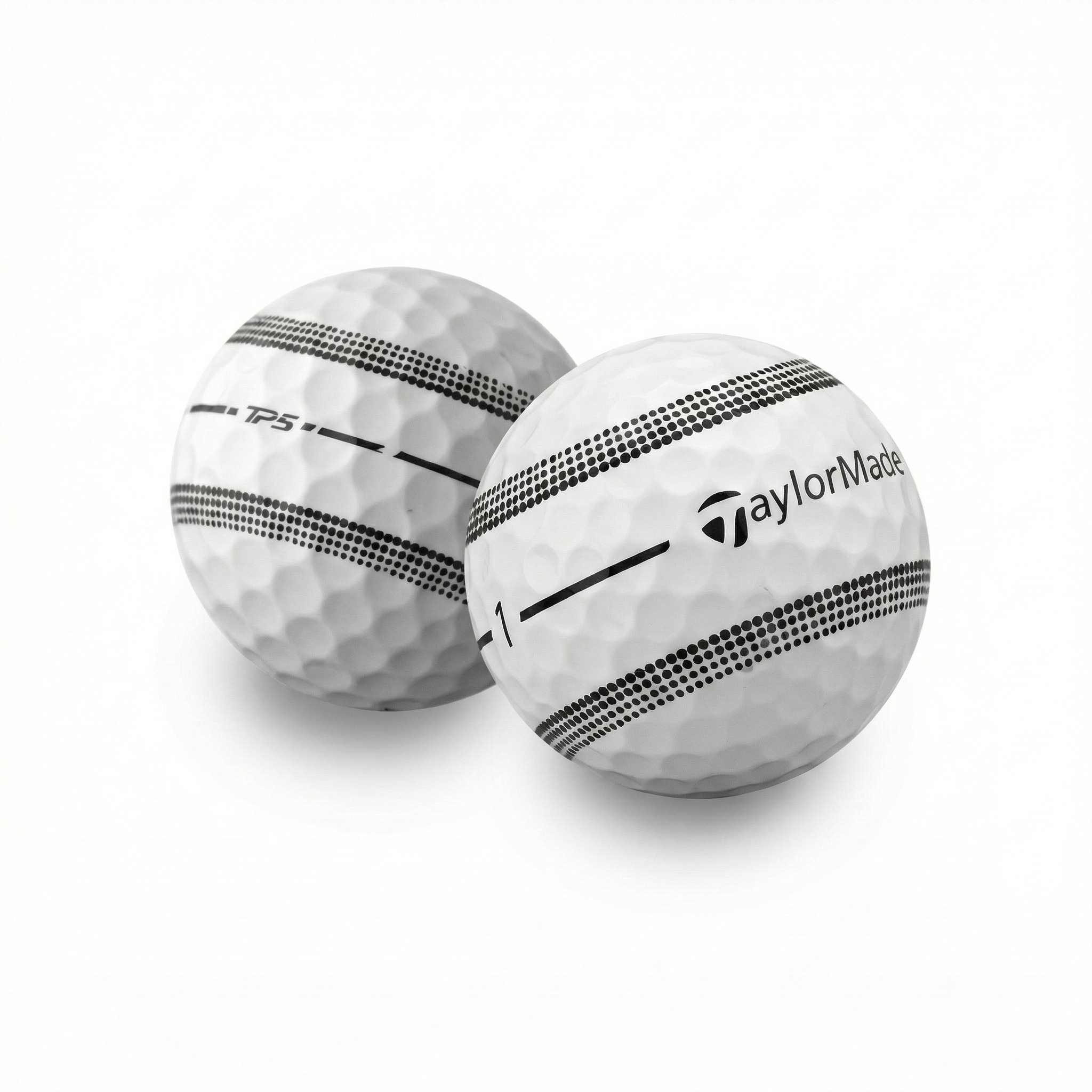 Used TaylorMade TP5 Stripe Golf Balls - 1 Dozen - Maximum Velocity Sports
