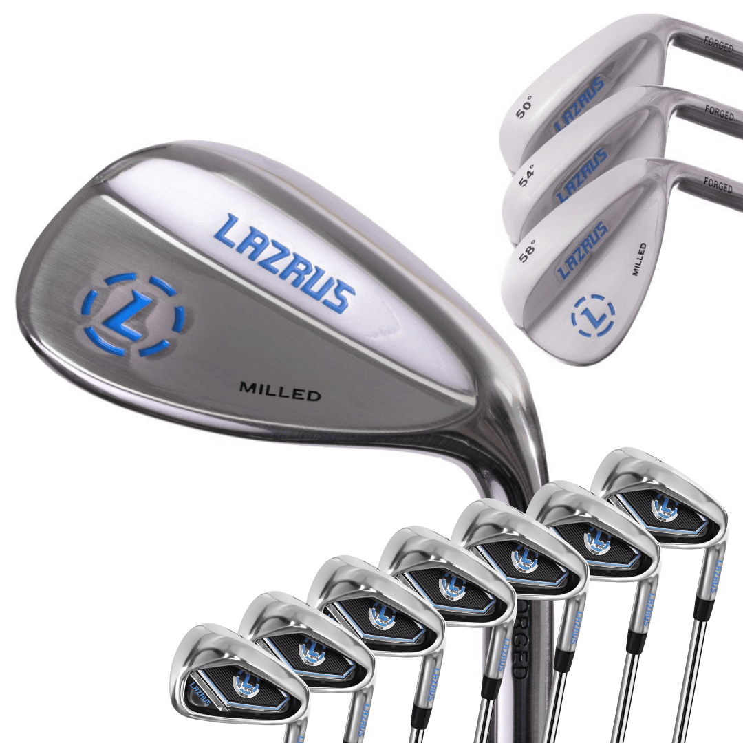 Lazrus Golf Wedges Set or Individual - Forged 50, 54, 58 | Gap, Sand, Lob Wedge (Right Hand) - Maximum Velocity Sports