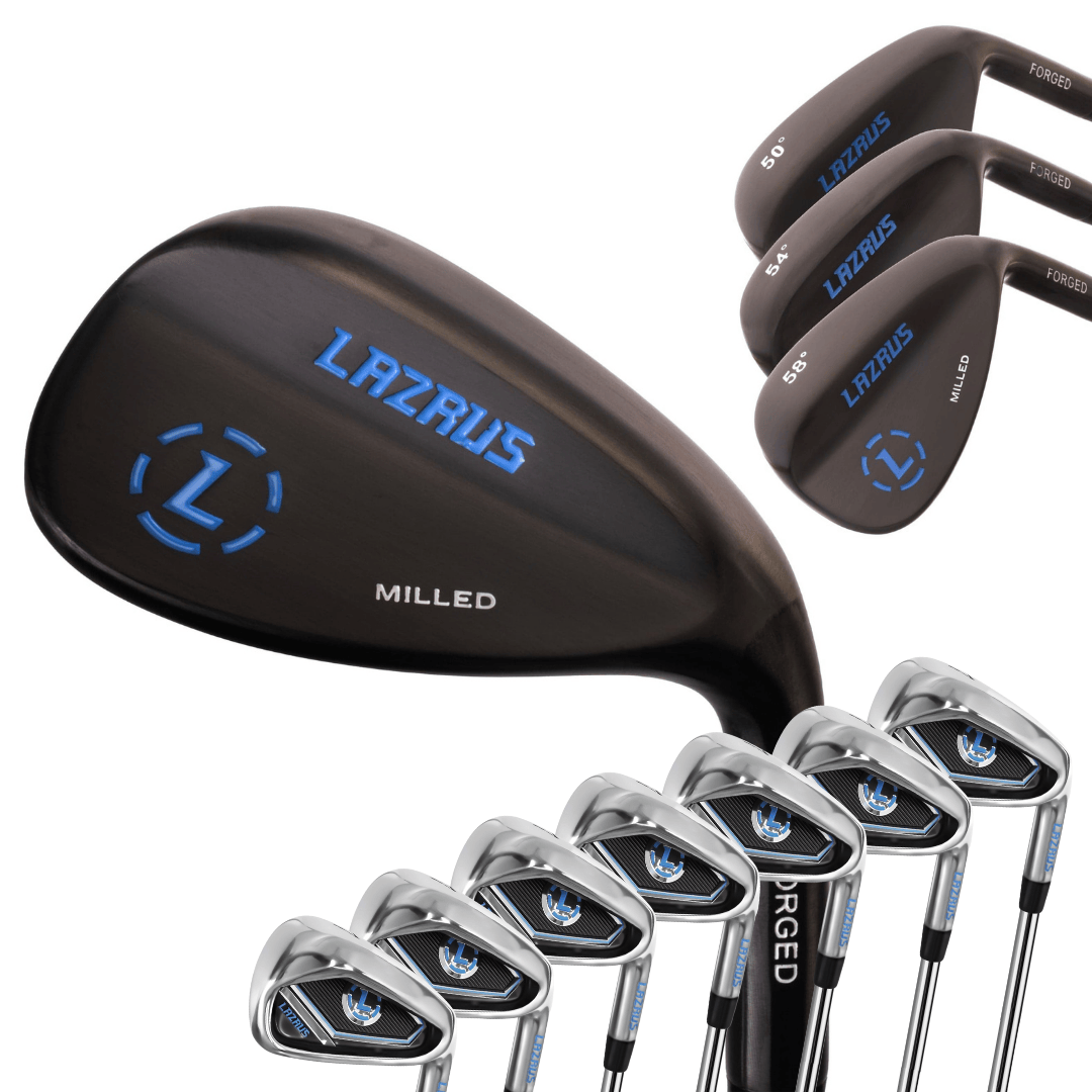 Lazrus Golf Wedges Set or Individual - Forged 50, 54, 58 | Gap, Sand, Lob Wedge (Right Hand) - Maximum Velocity Sports
