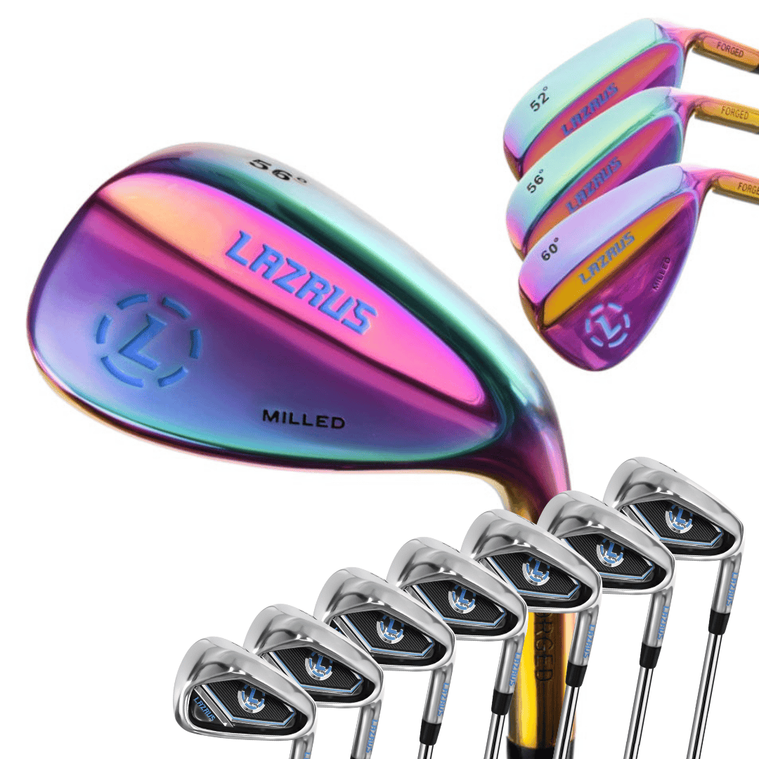 Lazrus Golf Wedges Set or Individual - Forged 50, 54, 58 | Gap, Sand, Lob Wedge (Right Hand) - Maximum Velocity Sports