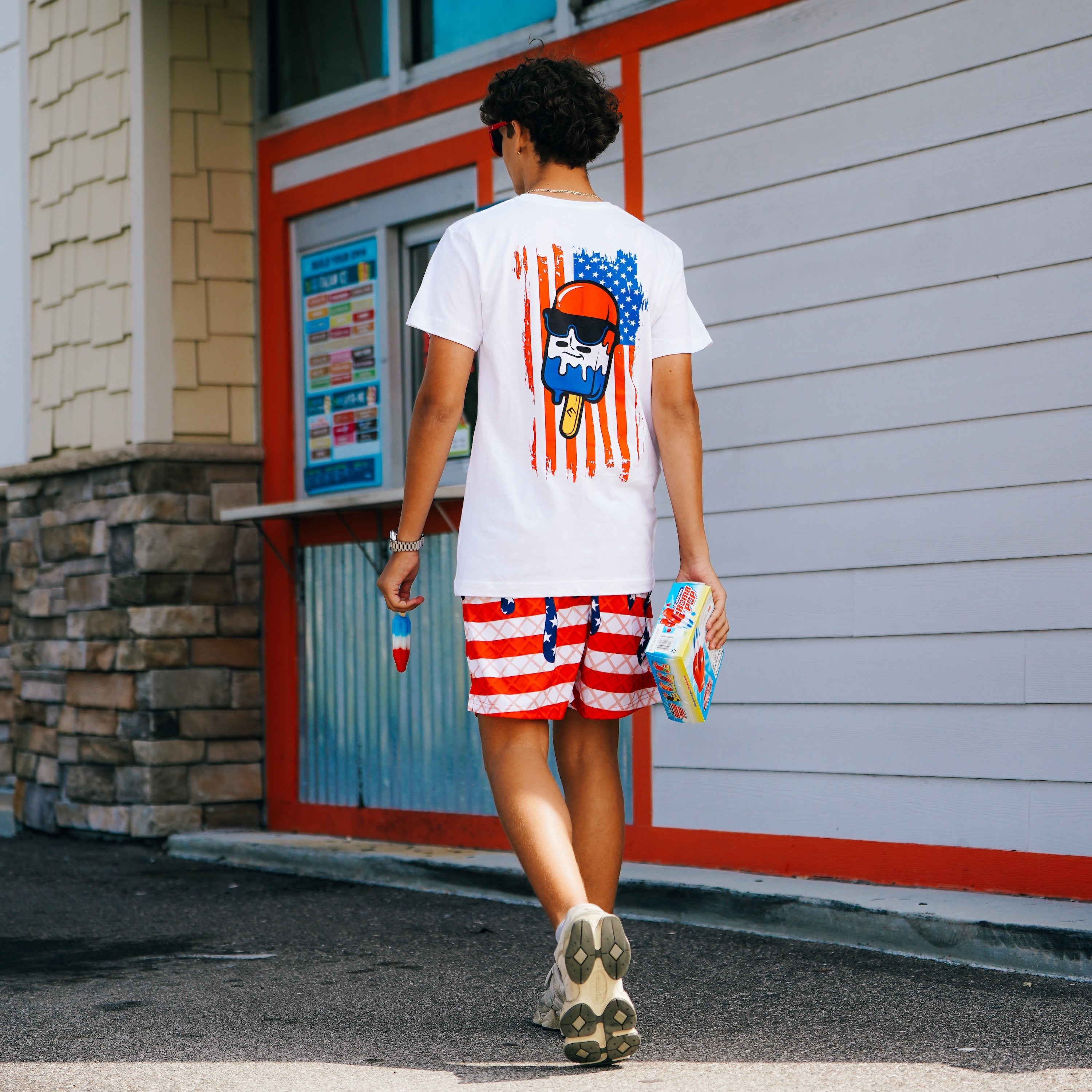 USA Flag Ice Cream Shorts - Maximum Velocity Sports