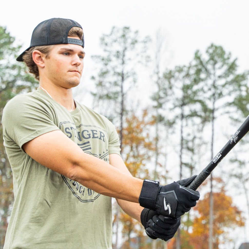 Winder Series Batting Gloves - Black Out - Maximum Velocity Sports