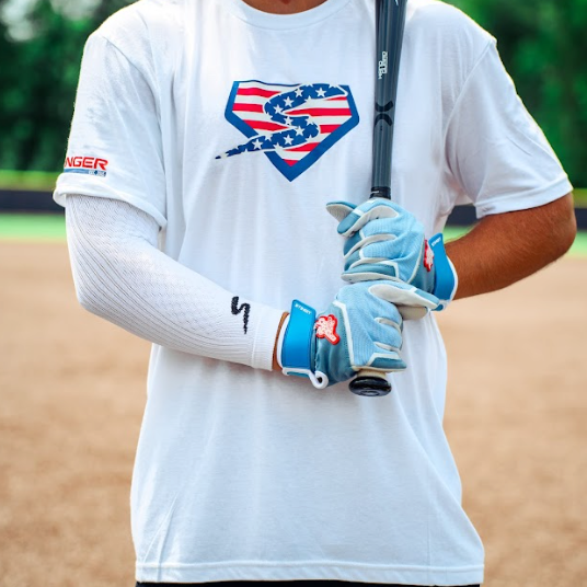 Stinger Premium Arm Sleeve - White - Maximum Velocity Sports