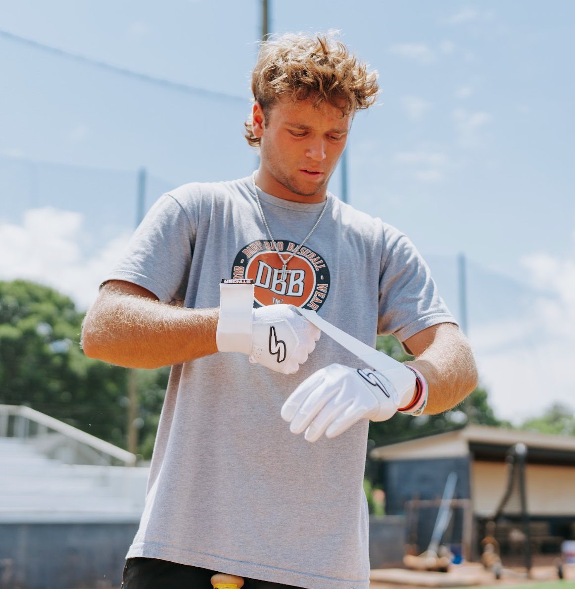 Winder Series Batting Gloves - White Out - Maximum Velocity Sports