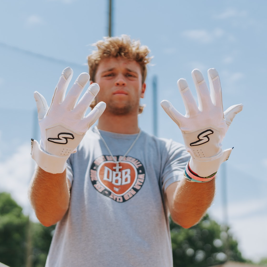 Winder Series Batting Gloves - White Out - Maximum Velocity Sports