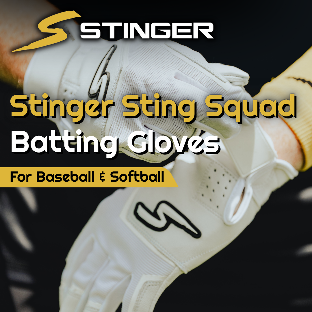 Sting Squad Batting Gloves - Columbia/White & Graphite - Maximum Velocity Sports