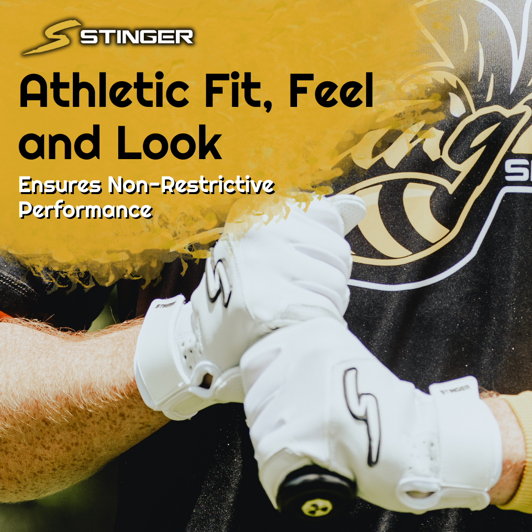 Sting Squad Batting Gloves - Columbia/White & Graphite - Maximum Velocity Sports